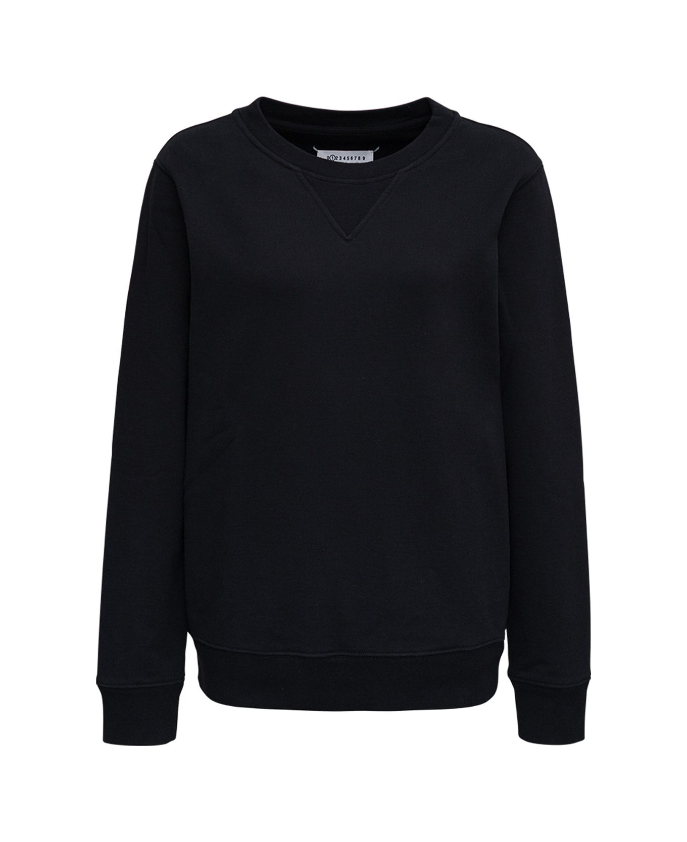 Maison Margiela Black Sweatshirt In Fleece Cotton Mauison Margiela Woman - Black