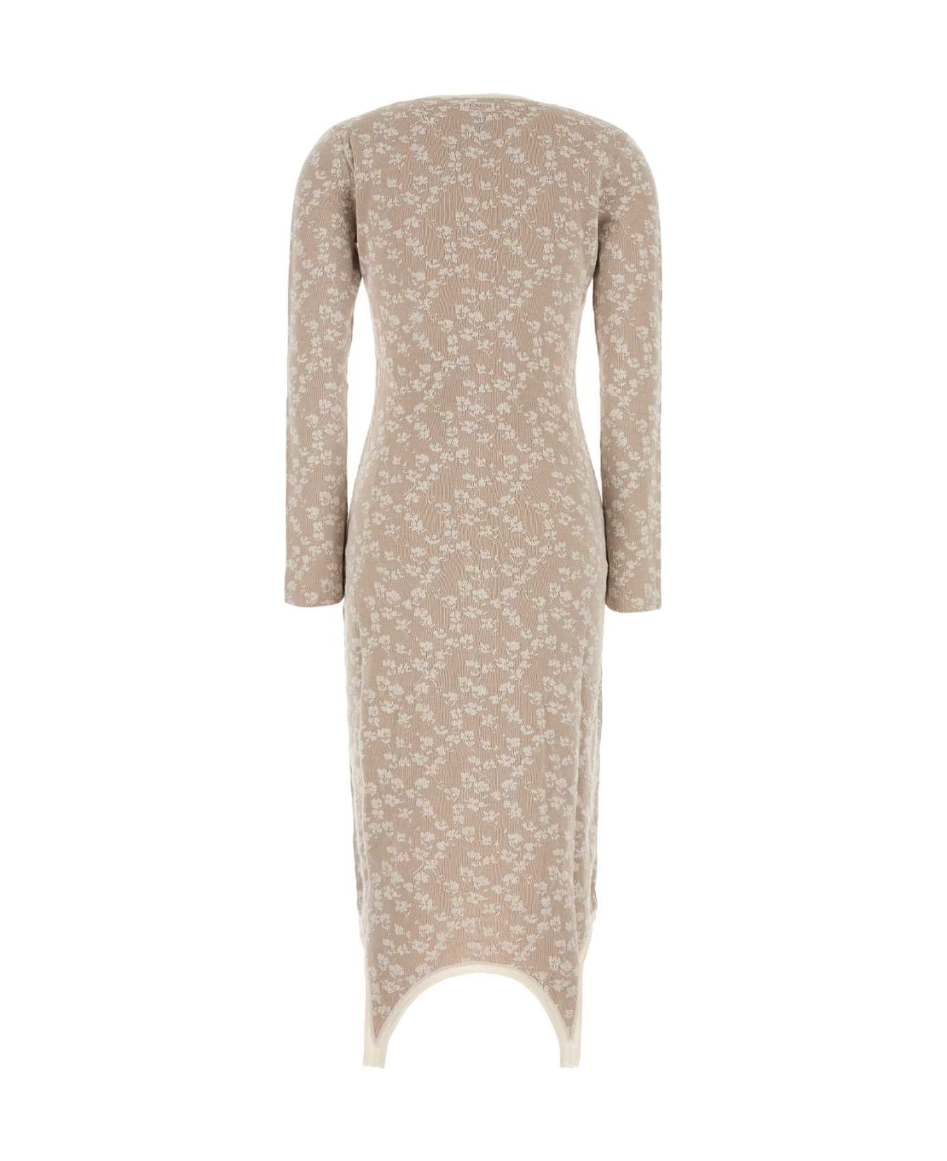 Embroidered Cotton Blend Dress