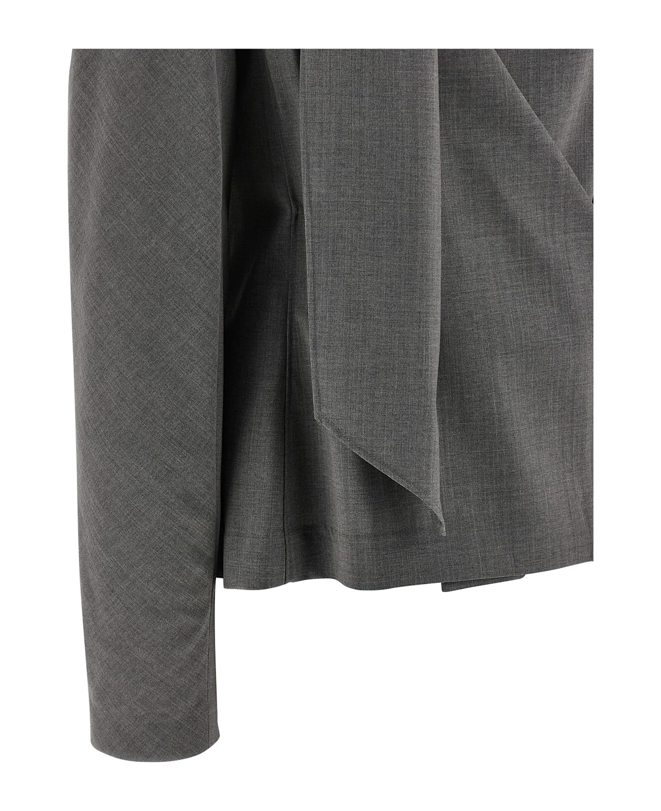 Jacquemus 
la Blouse Chale
 Shirt - Gray