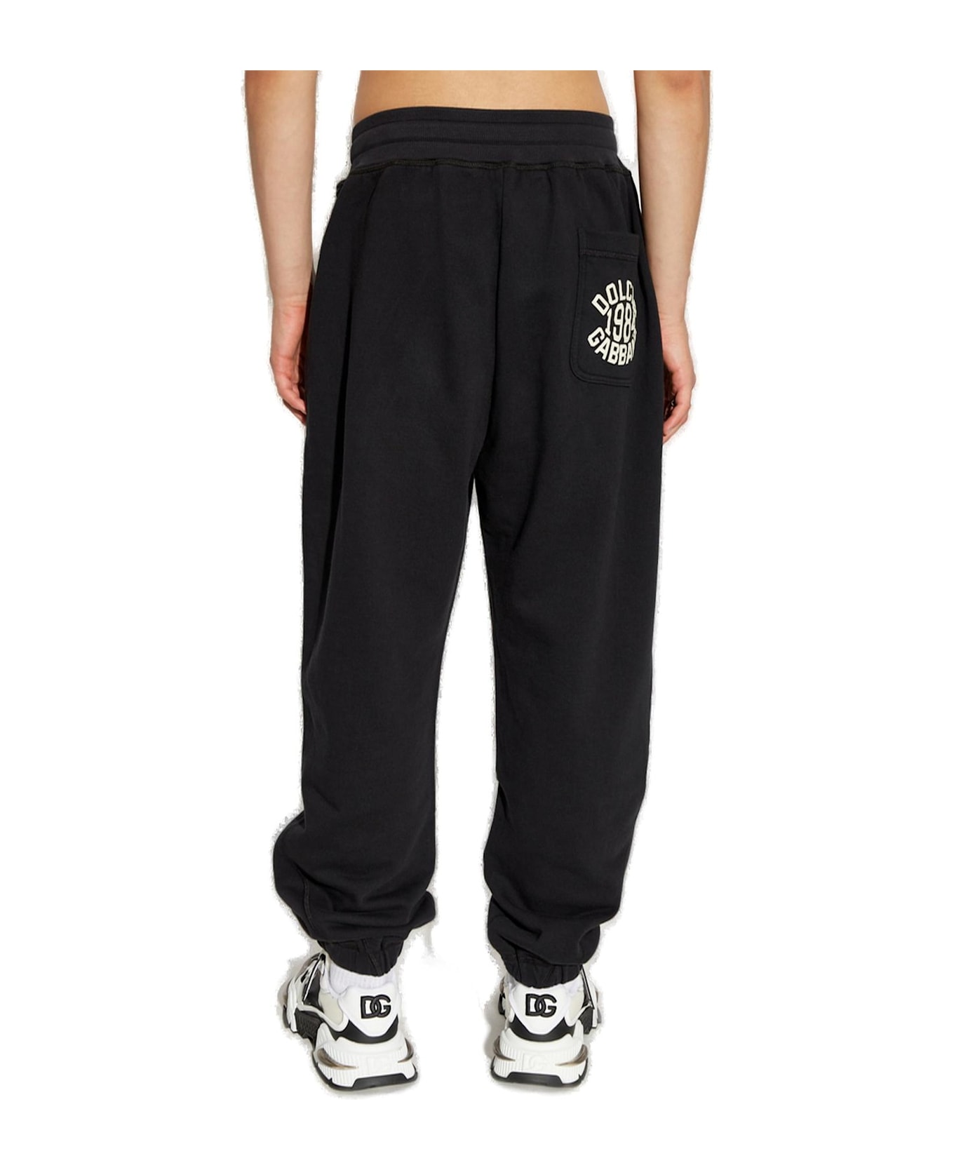 Dolce & Gabbana Logo Printed Sweatpants - Nero