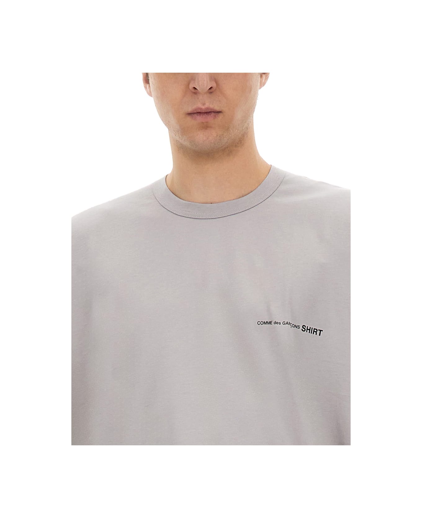 Comme des Garçons Shirt T-shirt With Logo - GREY シャツ