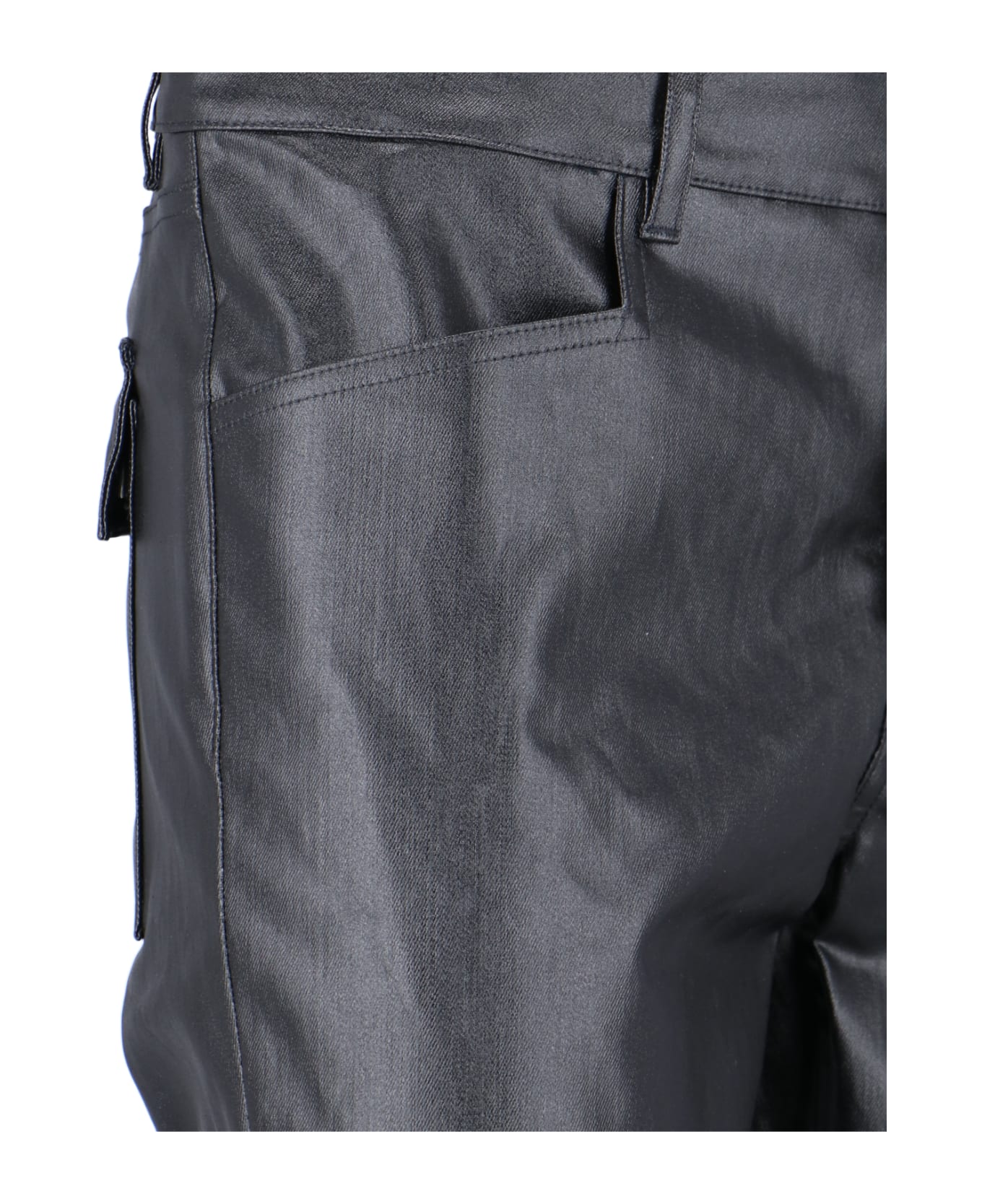 Rick Owens Coated Jeans - Black   ボトムス