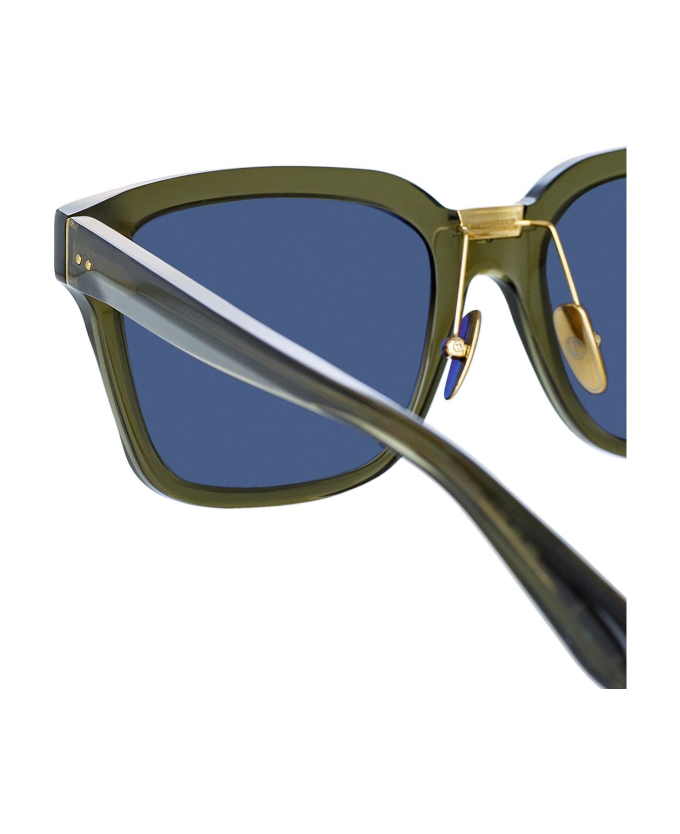 Linda Farrow Lfl1322 Translucent Green / Light Gold Sunglasses - Translucent Green / Light Gold サングラス