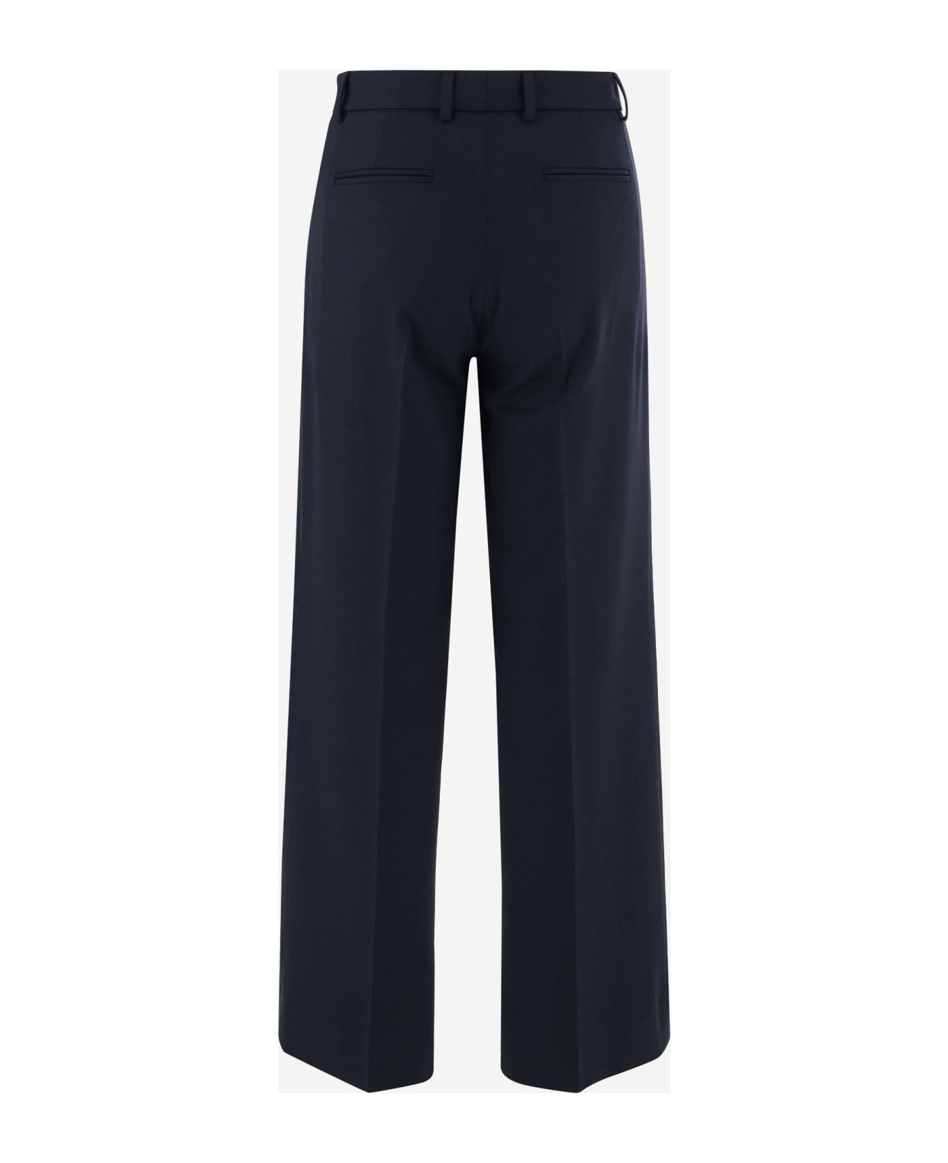 QL2 Wool Blend Tailored Pants - Blue