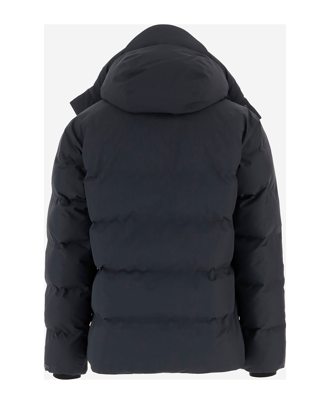 Save the Duck Padded Jacket With Hood And Multiple Pockets - Navy scuro