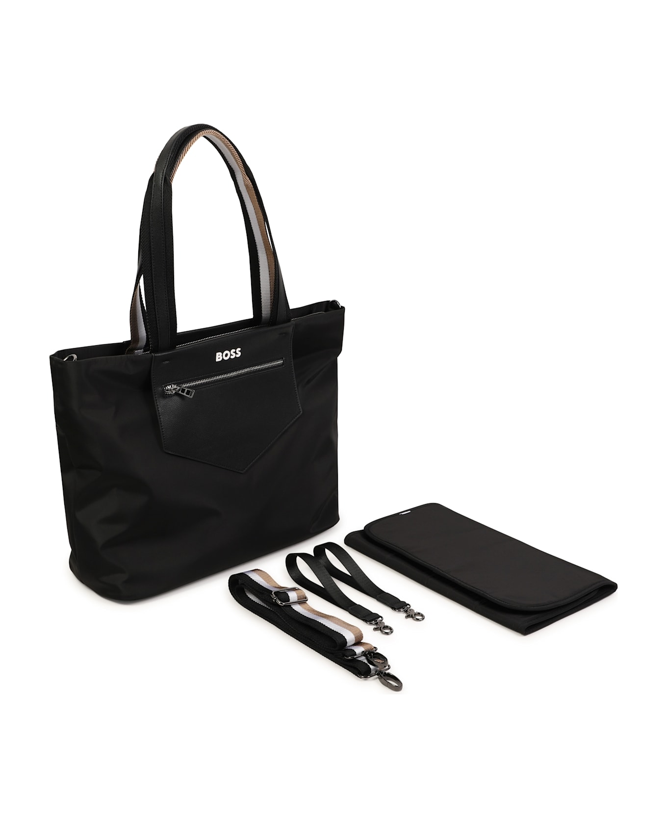 Hugo Boss Borsa Fasciatoio Con Logo - Black