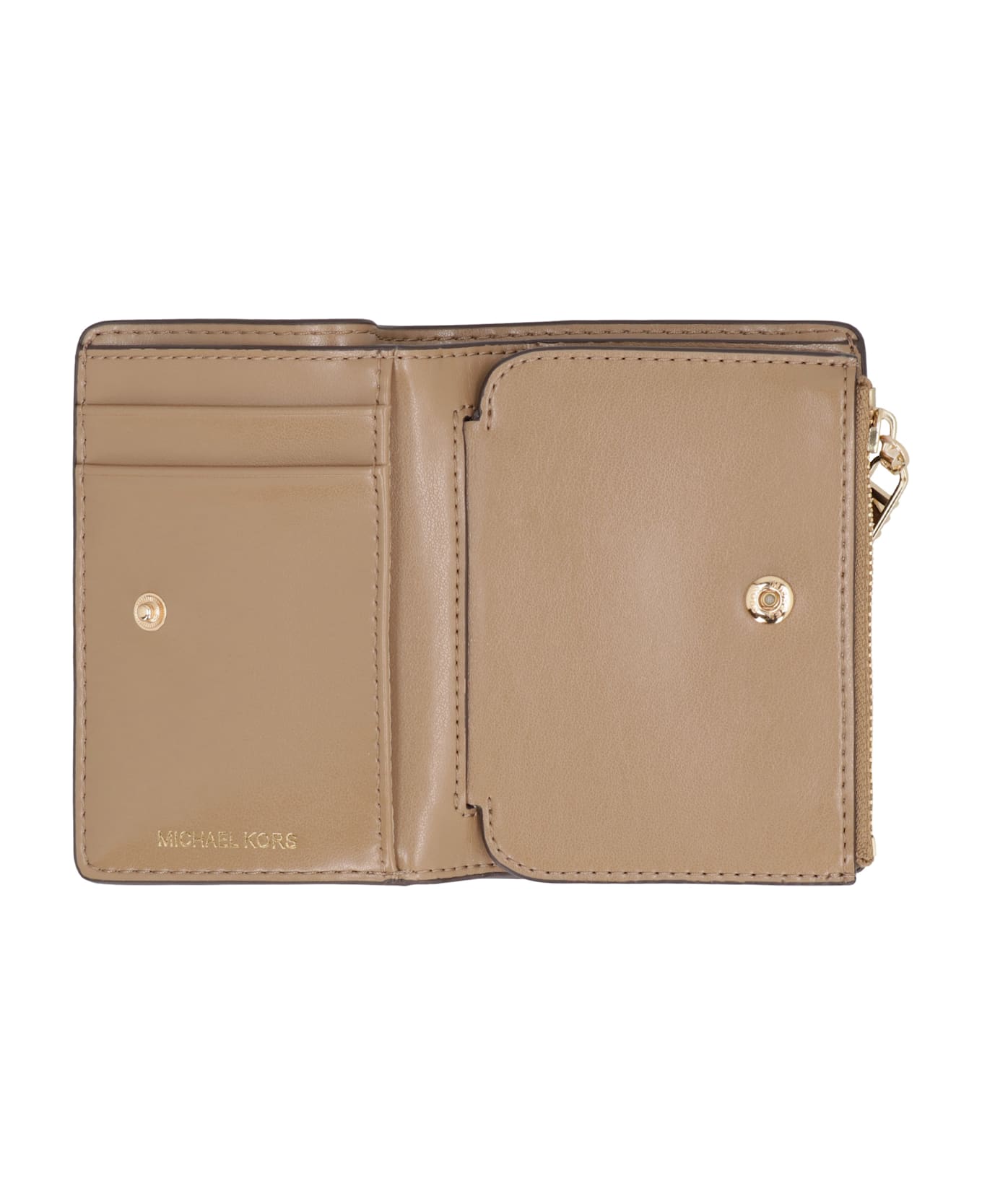 MICHAEL Michael Kors Empire Grainy Leather Wallet - turtledove