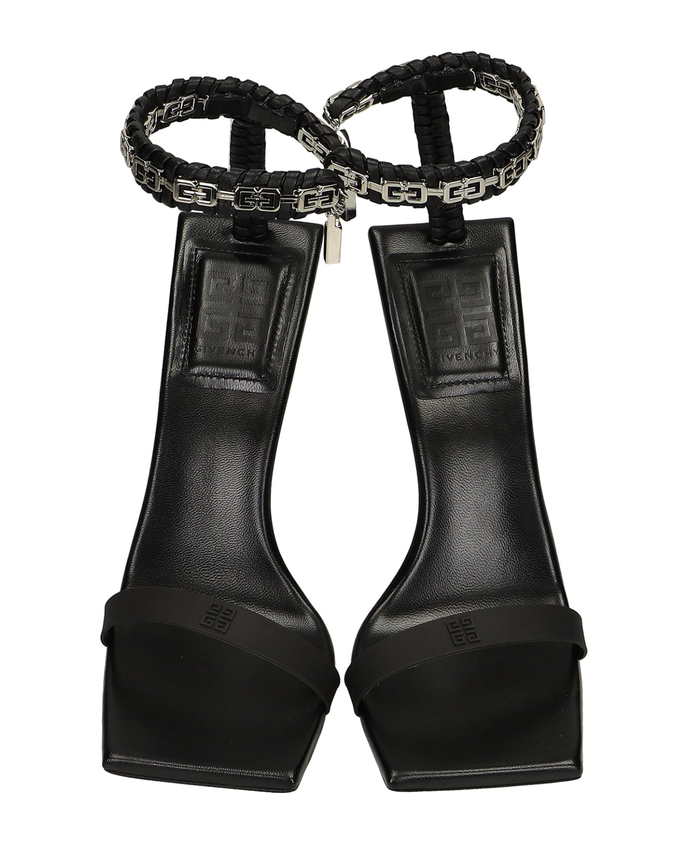 Givenchy Sandals In Black Leather - black