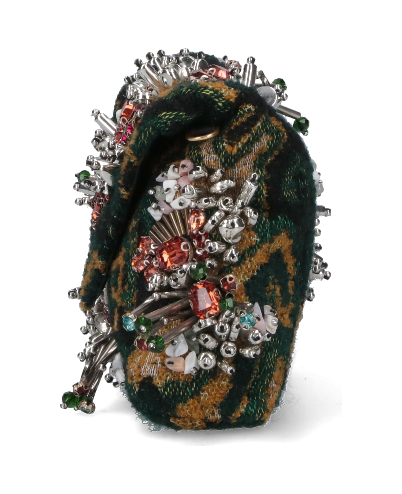Dries Van Noten Mini Bag With Crystals - Green