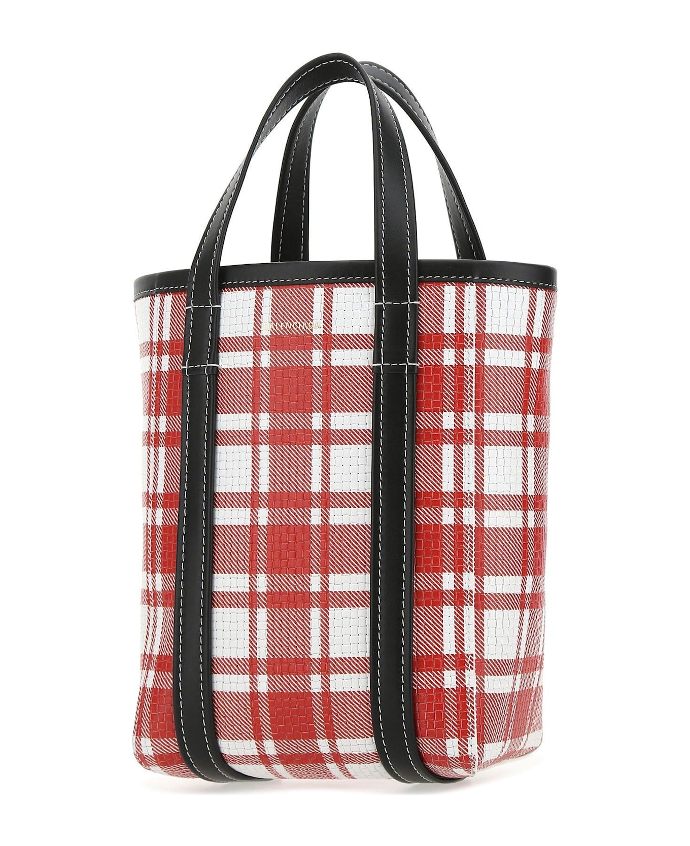 Balenciaga Printed Leather Small Barbes Shopping Bag - 6190