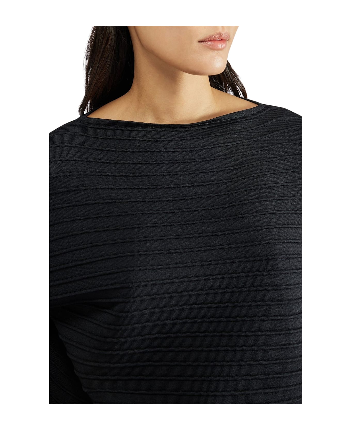 Liviana Conti Sweater With Ruffles - Nero Notte