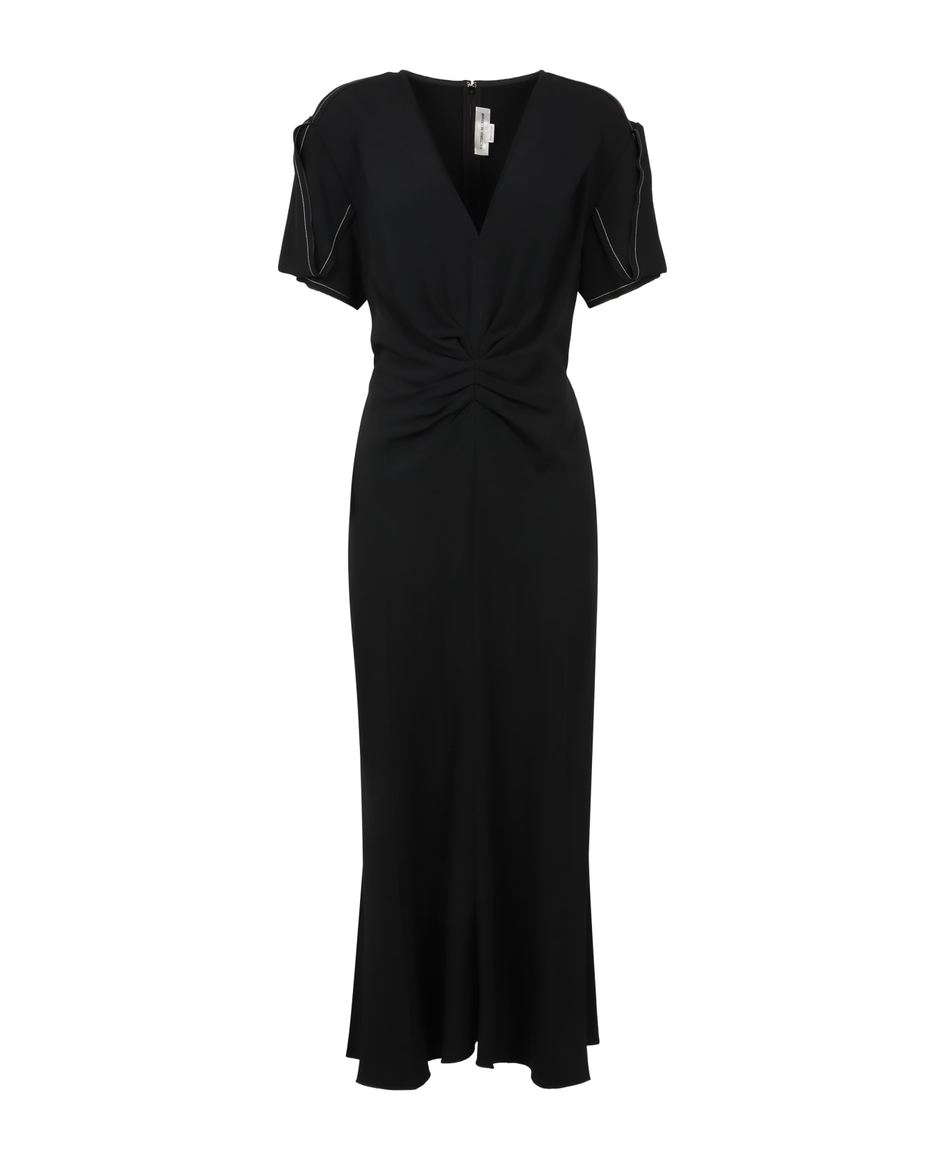 Victoria Beckham Stretch Viscose Dress - black