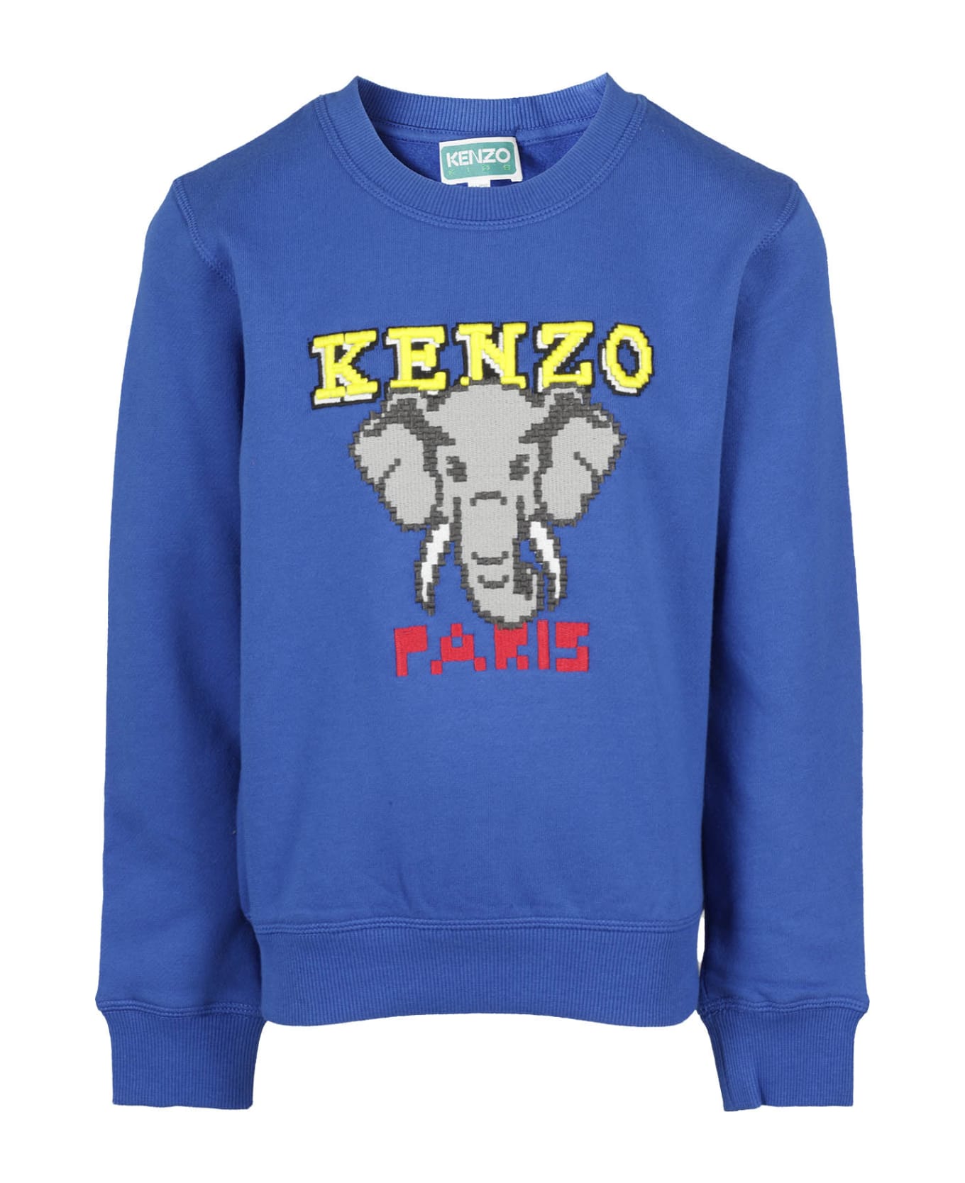 Kenzo Kids Felpa - Blu ニットウェア＆スウェットシャツ