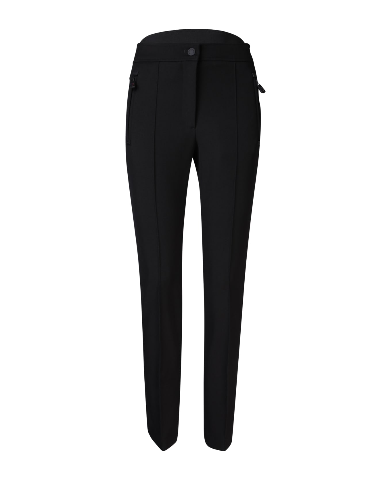 Moncler Grenoble Black Technical Twill Trousers - Black