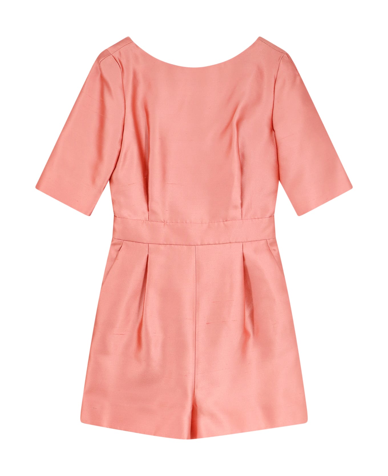 Max Mara Silk And Cotton Jumpsuit - Pink