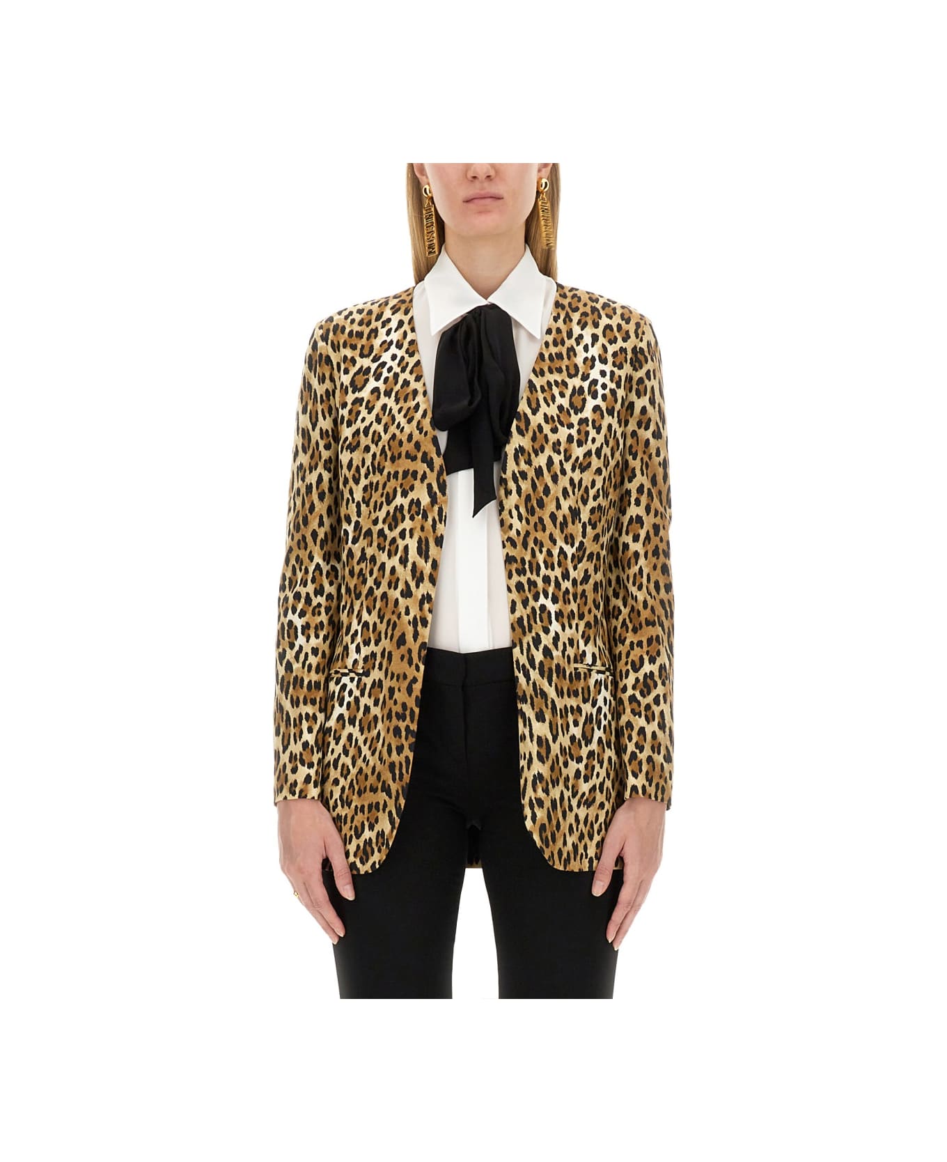 Moschino Jacket With Animal Pattern - ANIMALIER