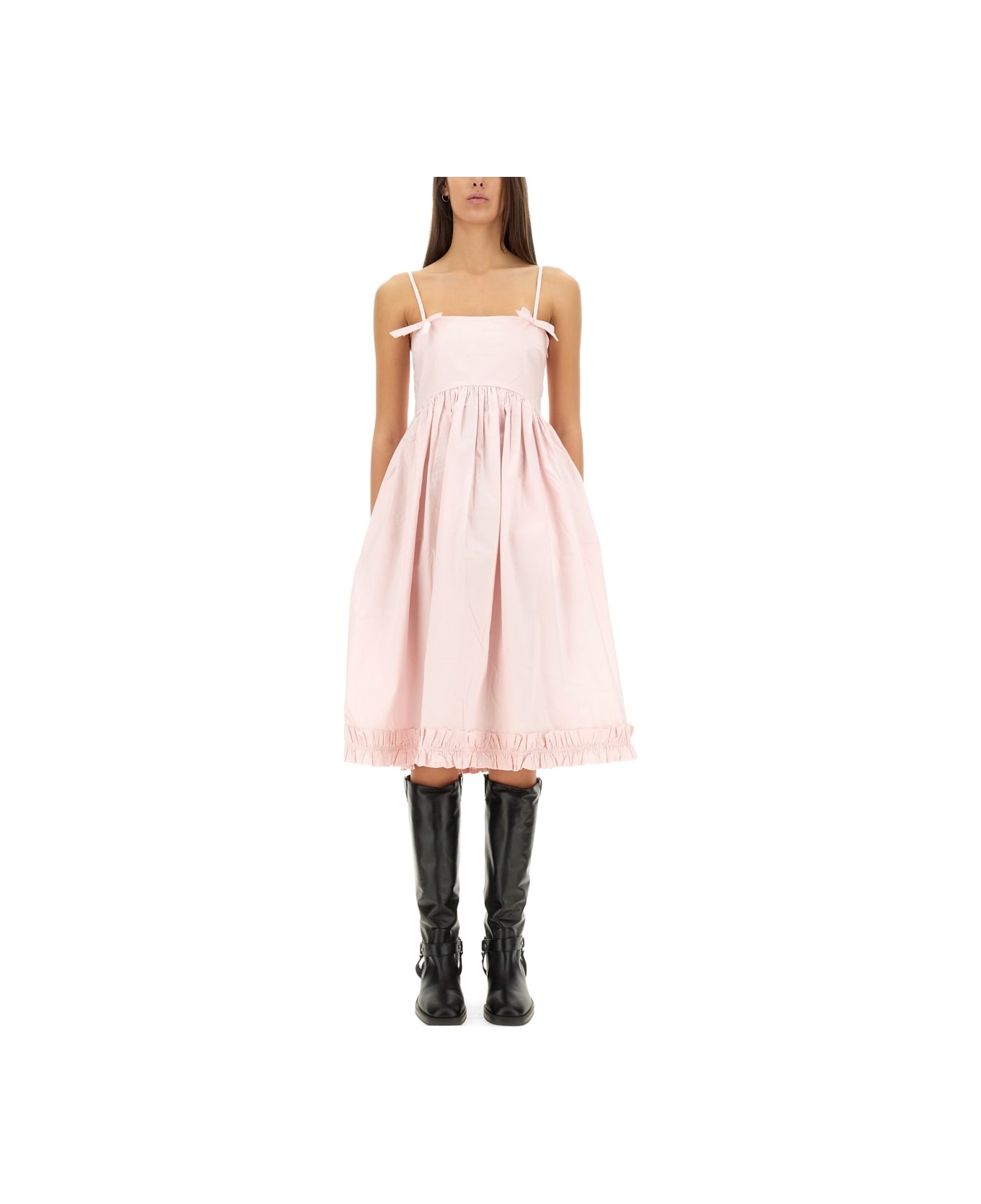 Ganni Poplin Dress - PINK