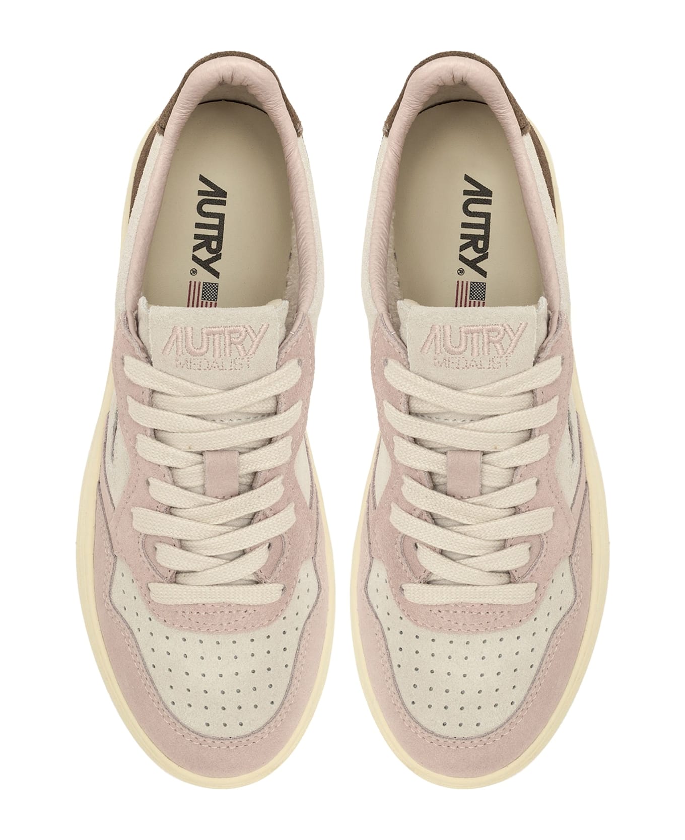 Autry Medalist Low Tric Suede - Pink