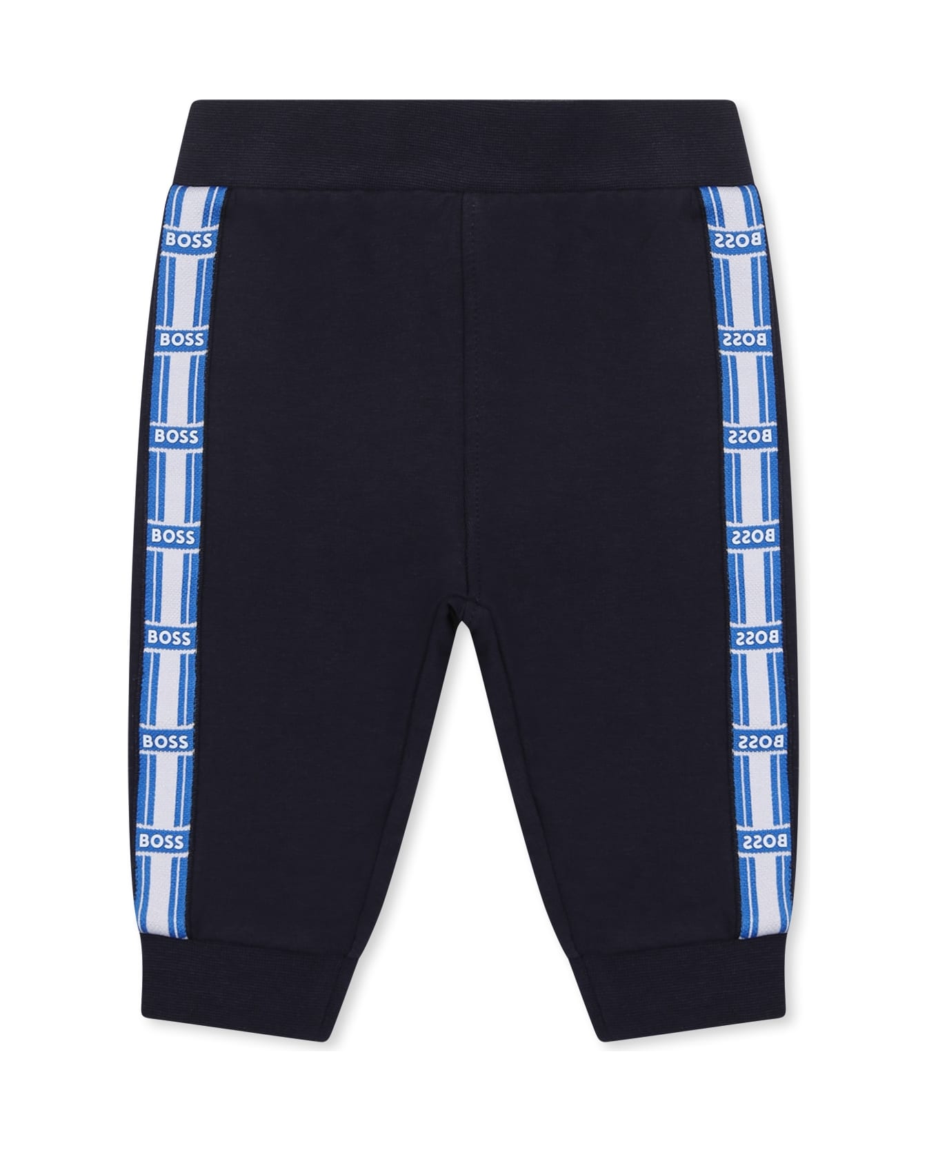 Hugo Boss Blue Suit For Baby Boy With Logo - Blue