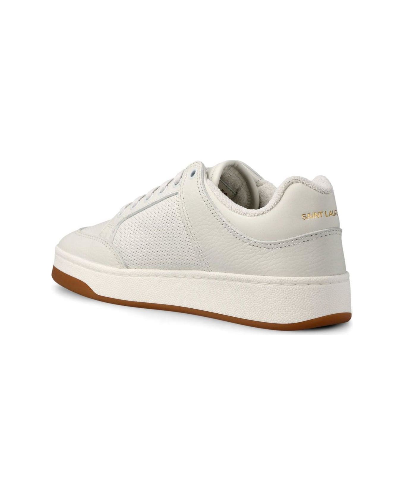 Saint Laurent Sl/61 Lace-up Sneakers - Blanc Opt/blanc Opt/ スニーカー