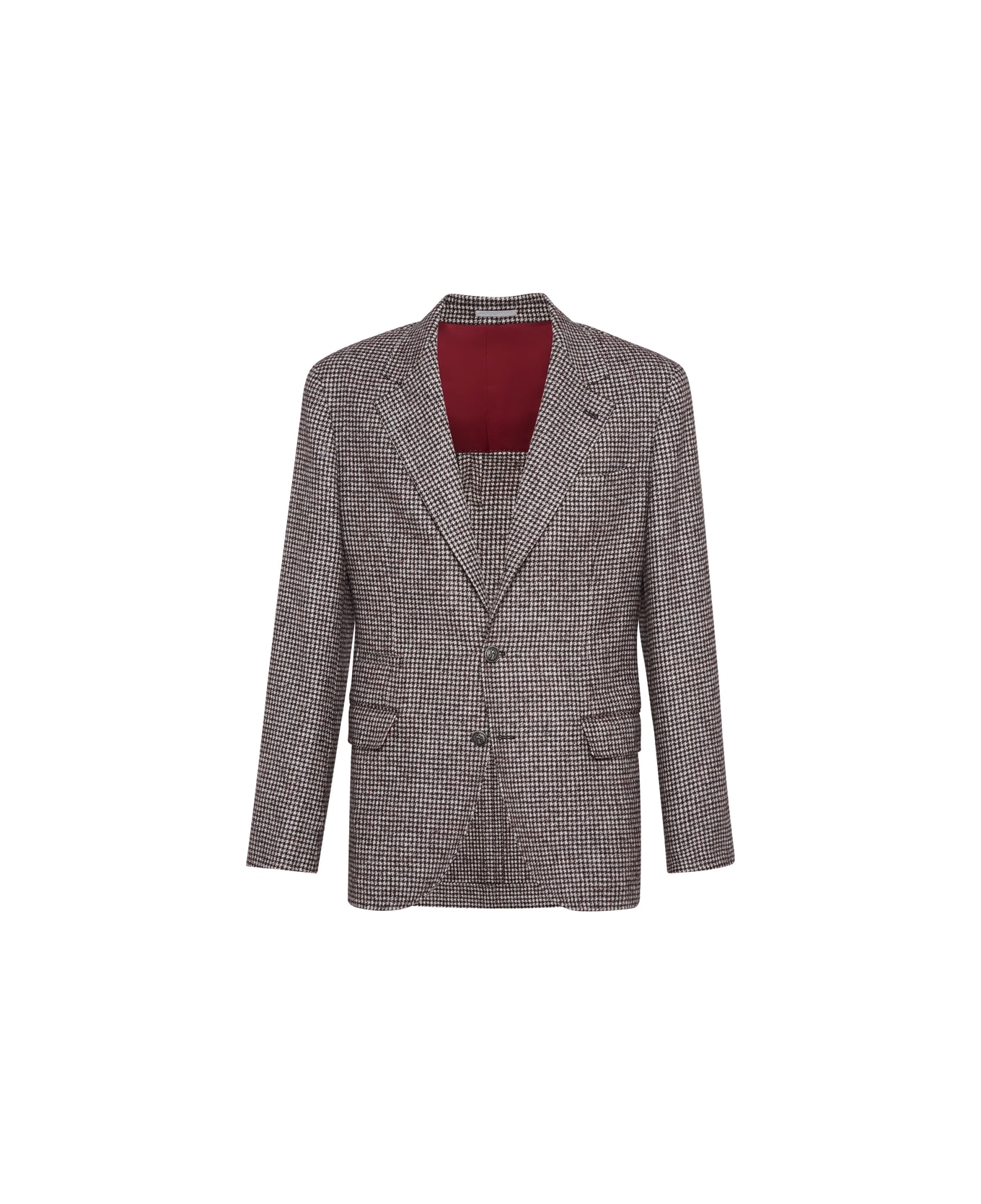 Brunello Cucinelli Jacket - BROWN/WHITE