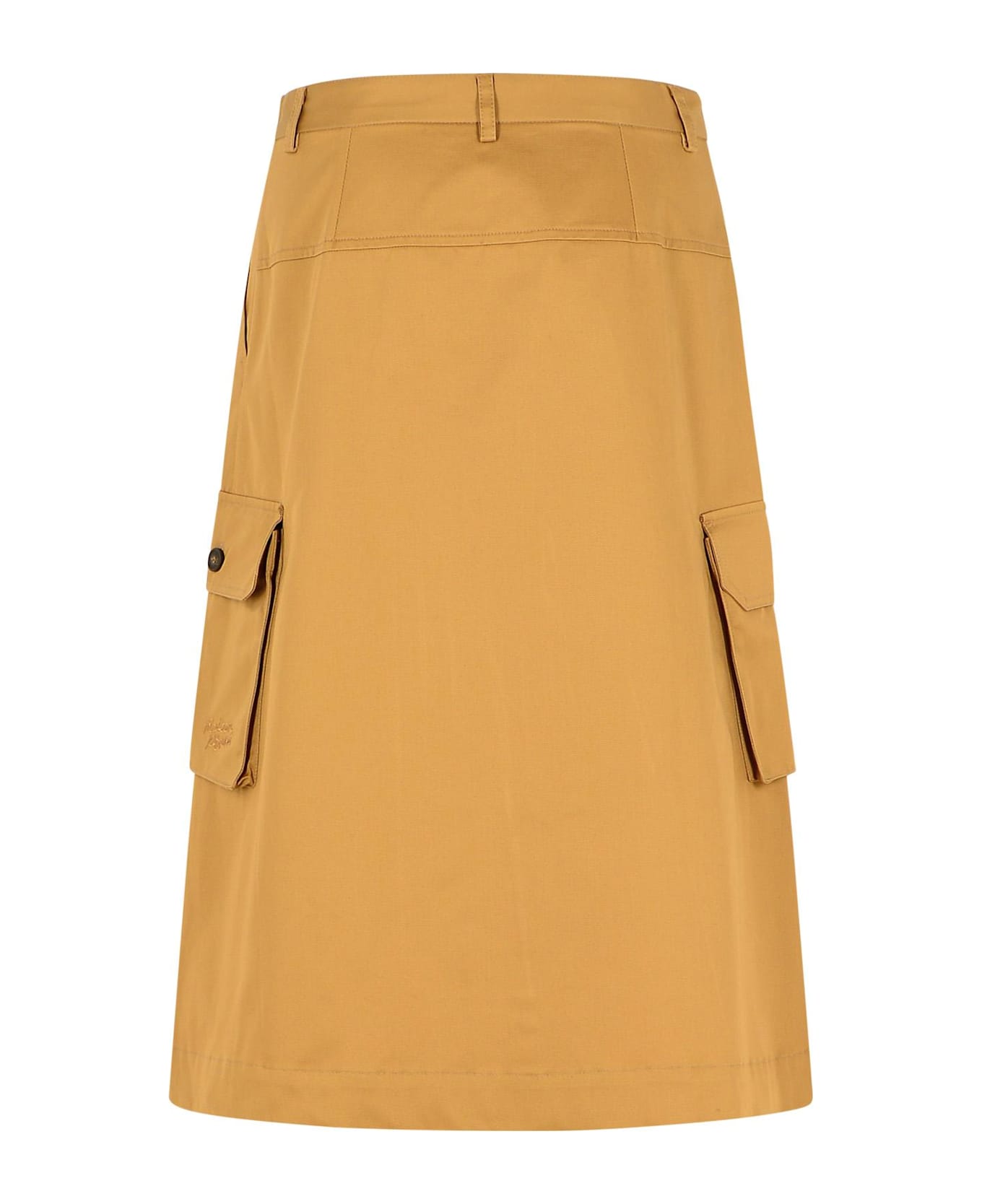 Maison Kitsuné 
utility
 Beige Cotton Skirt - Beige