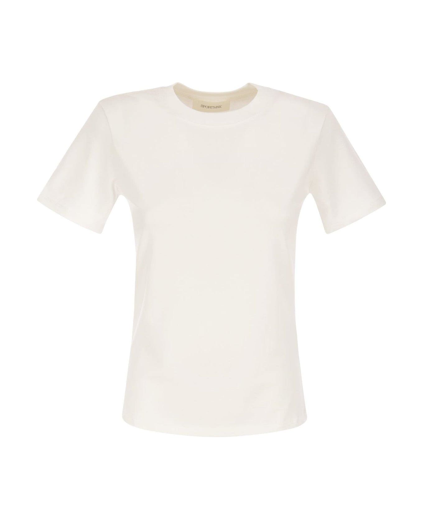 SportMax Short-sleeved Crewneck T-shirt Tシャツ