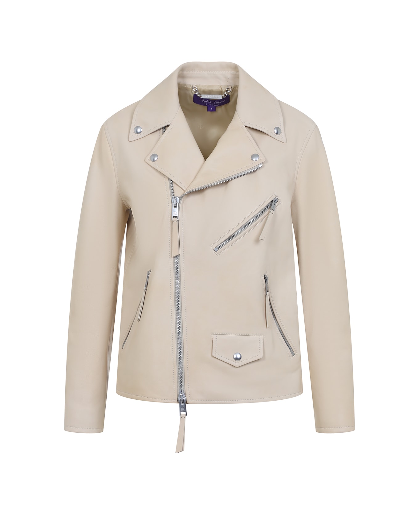 Ralph Lauren Leather Biker - Light Sand
