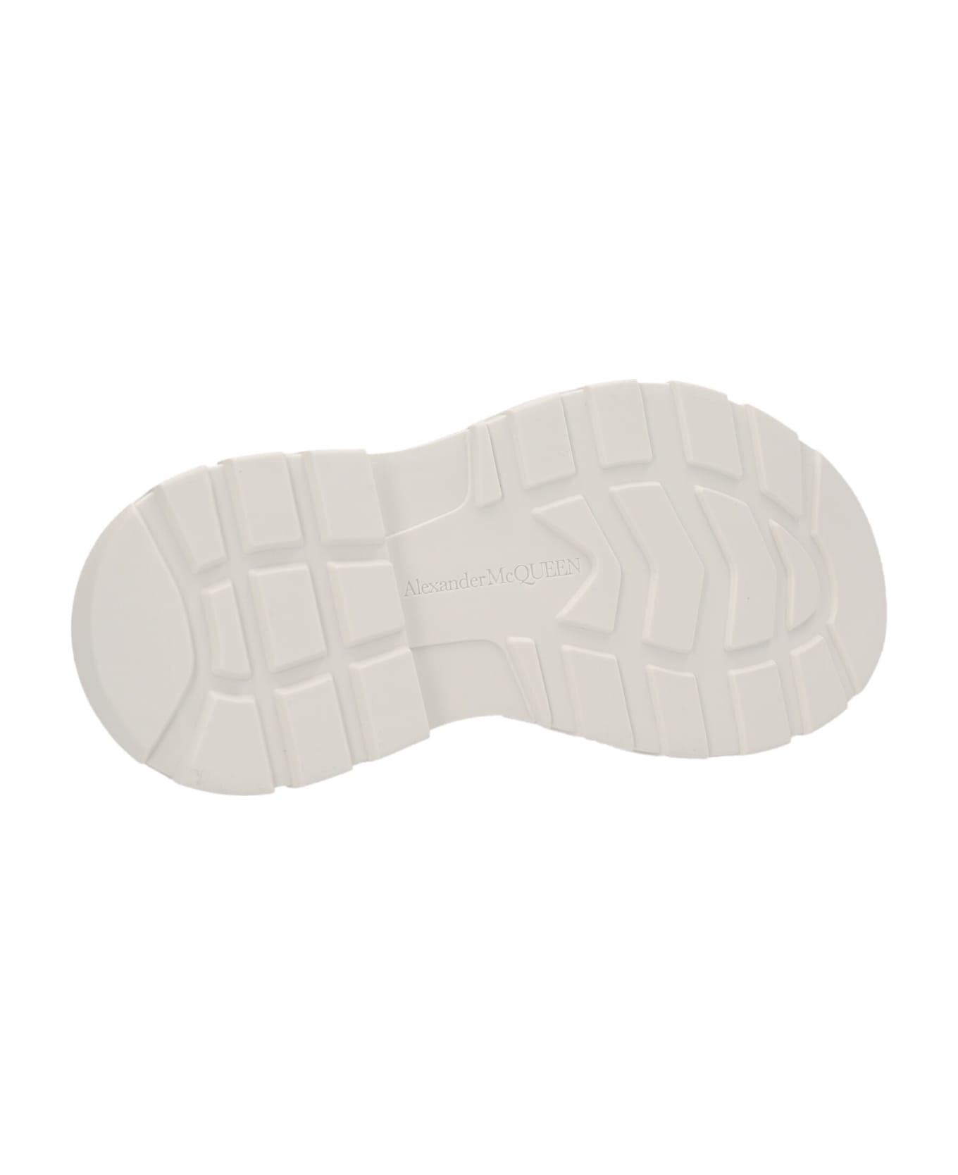 Alexander McQueen Tread Slick  Ankle Boots - White/Black