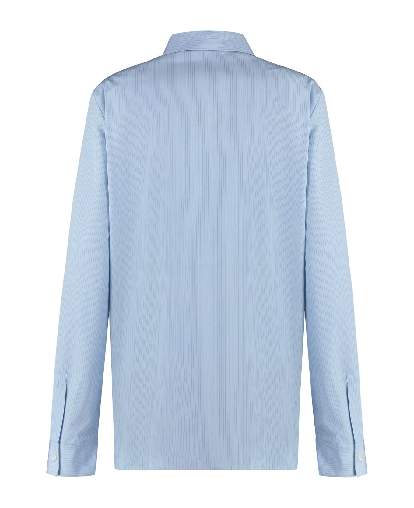 Jil Sander Striped Cotton Shirt - Light Blue
