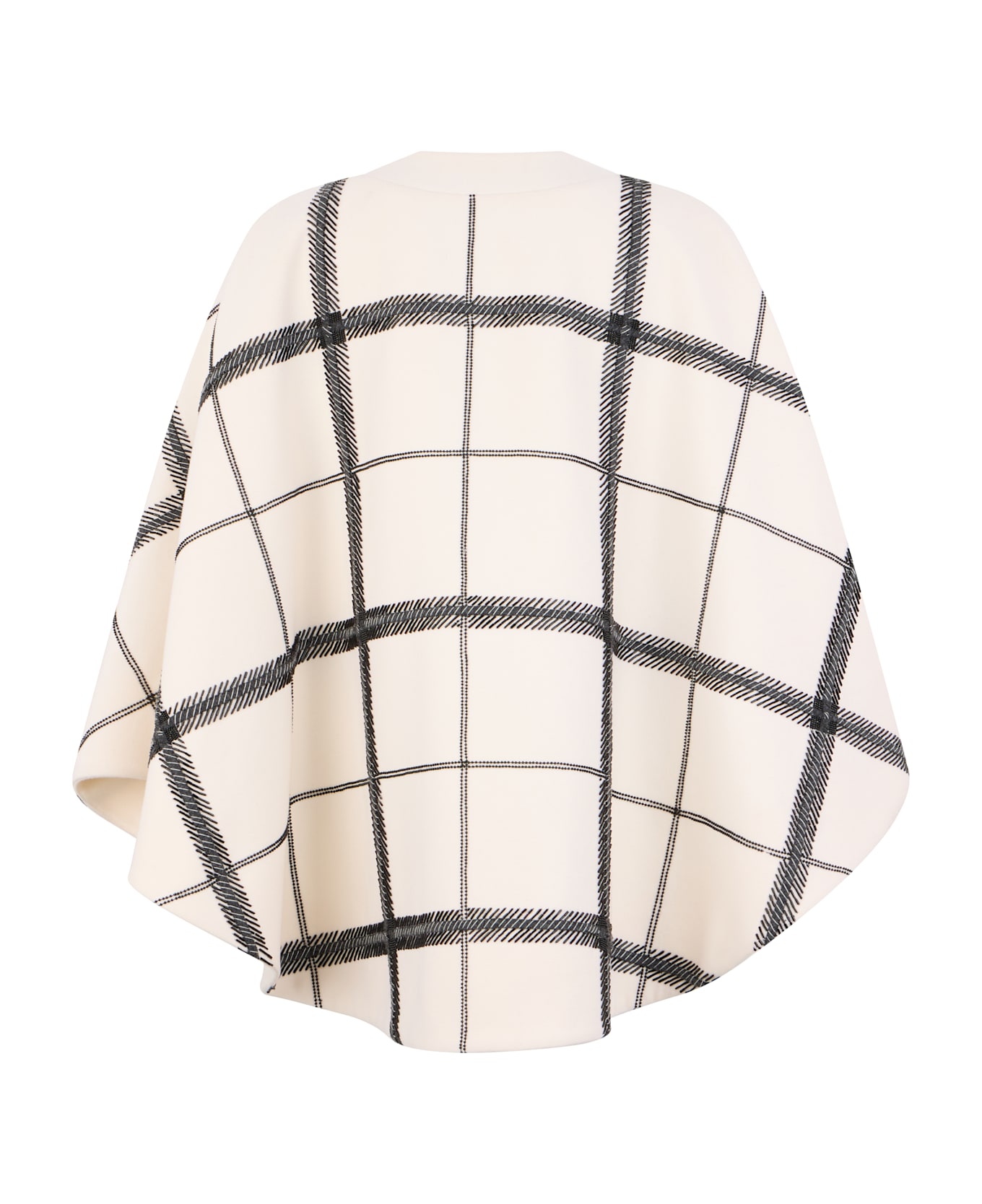 Valentino Garavani Cloak Made Of Virgin Wool And Cashmere - White