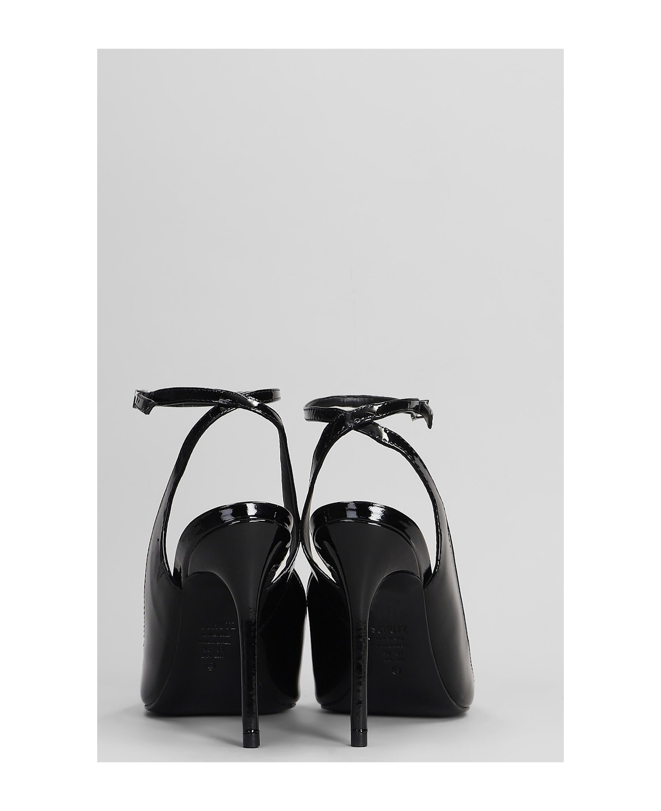 Schutz Pumps In Black Patent Leather - black