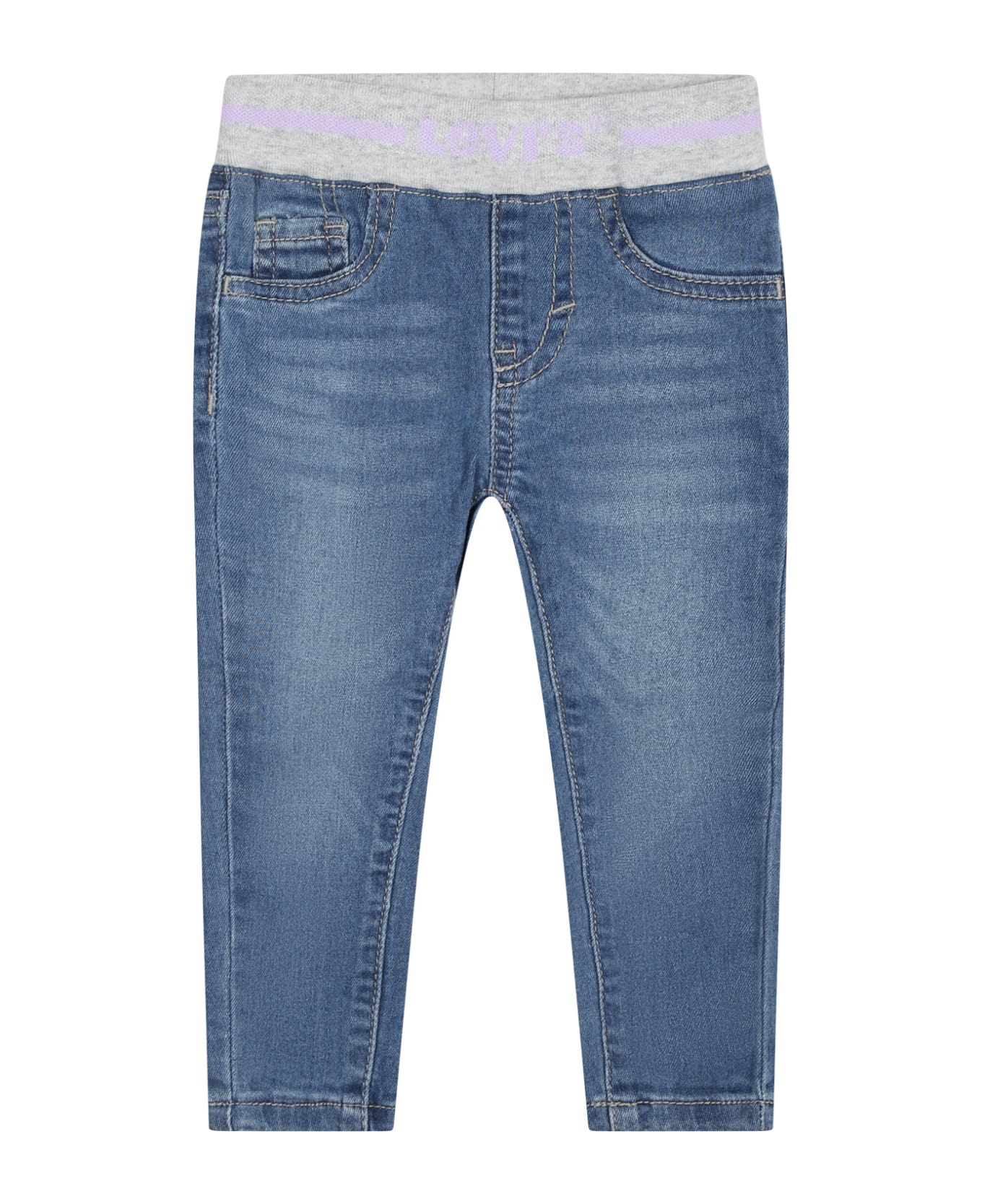 Levi's Denim Jeans For Baby Boy With Logo Patch - Denim
