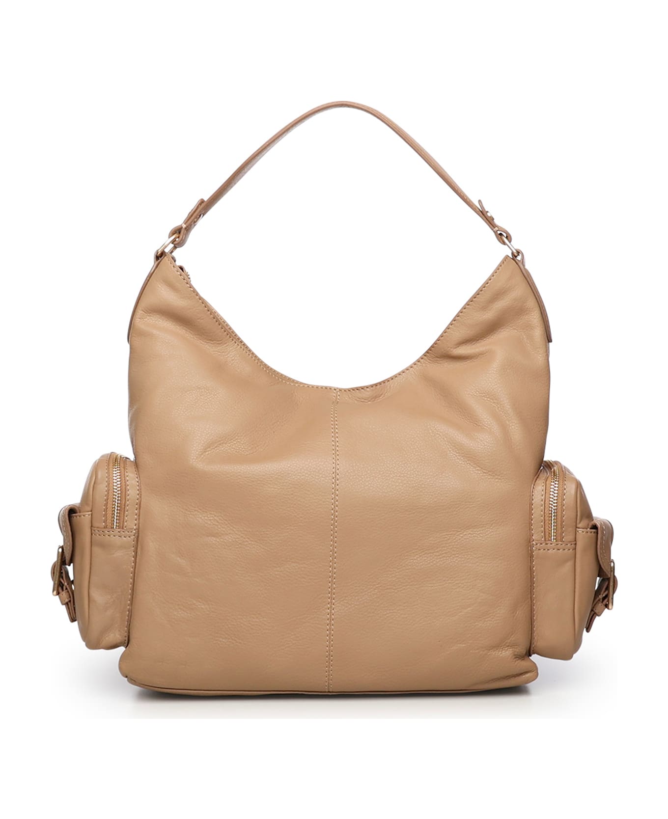Biasia Factor Leather Shoulder Bag - Brown