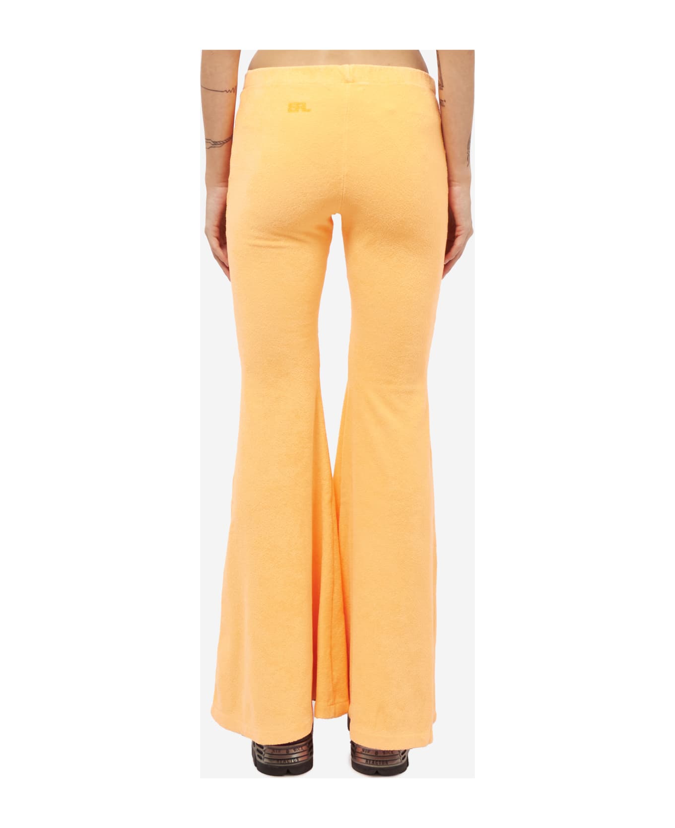 ERL Terry Flared Pants Pants - orange