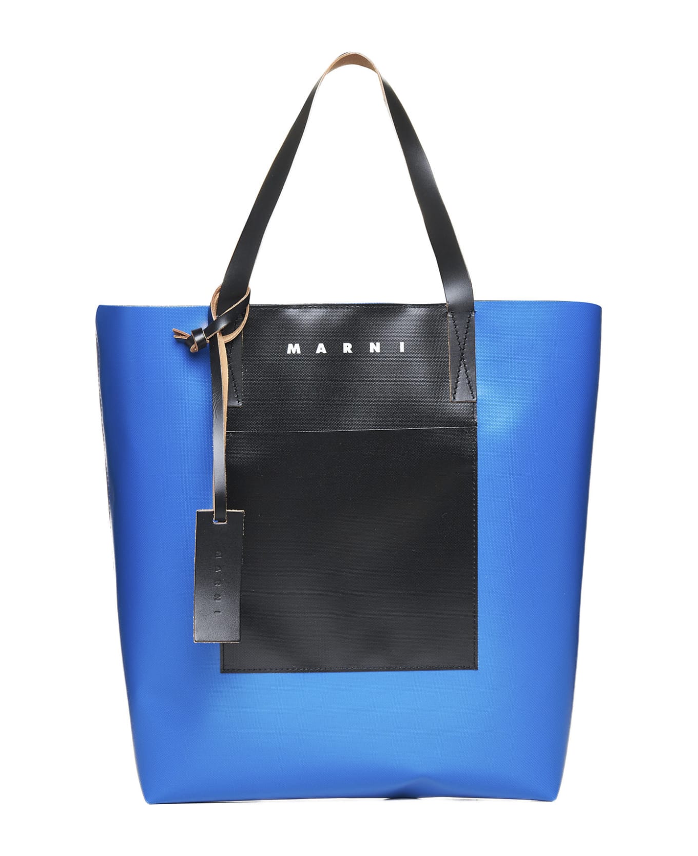 Marni Tribeca Shopping Bag - Royal black black トートバッグ