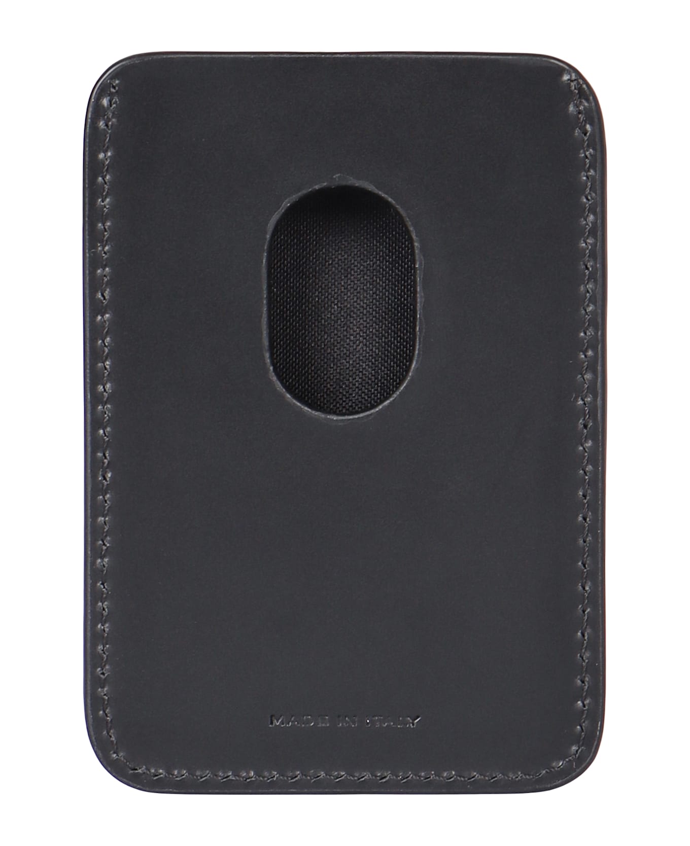 Fendi Squared Ff Leather Card Holder - black