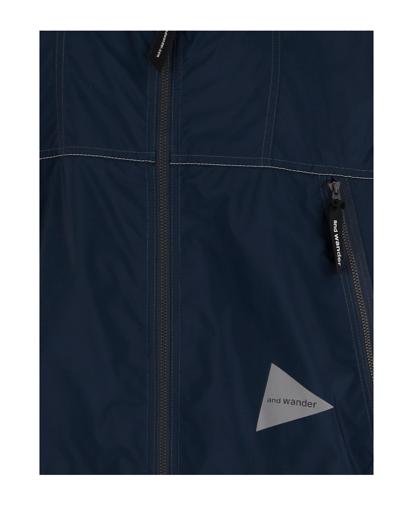 And Wander Winter Vest With Logo - Blue