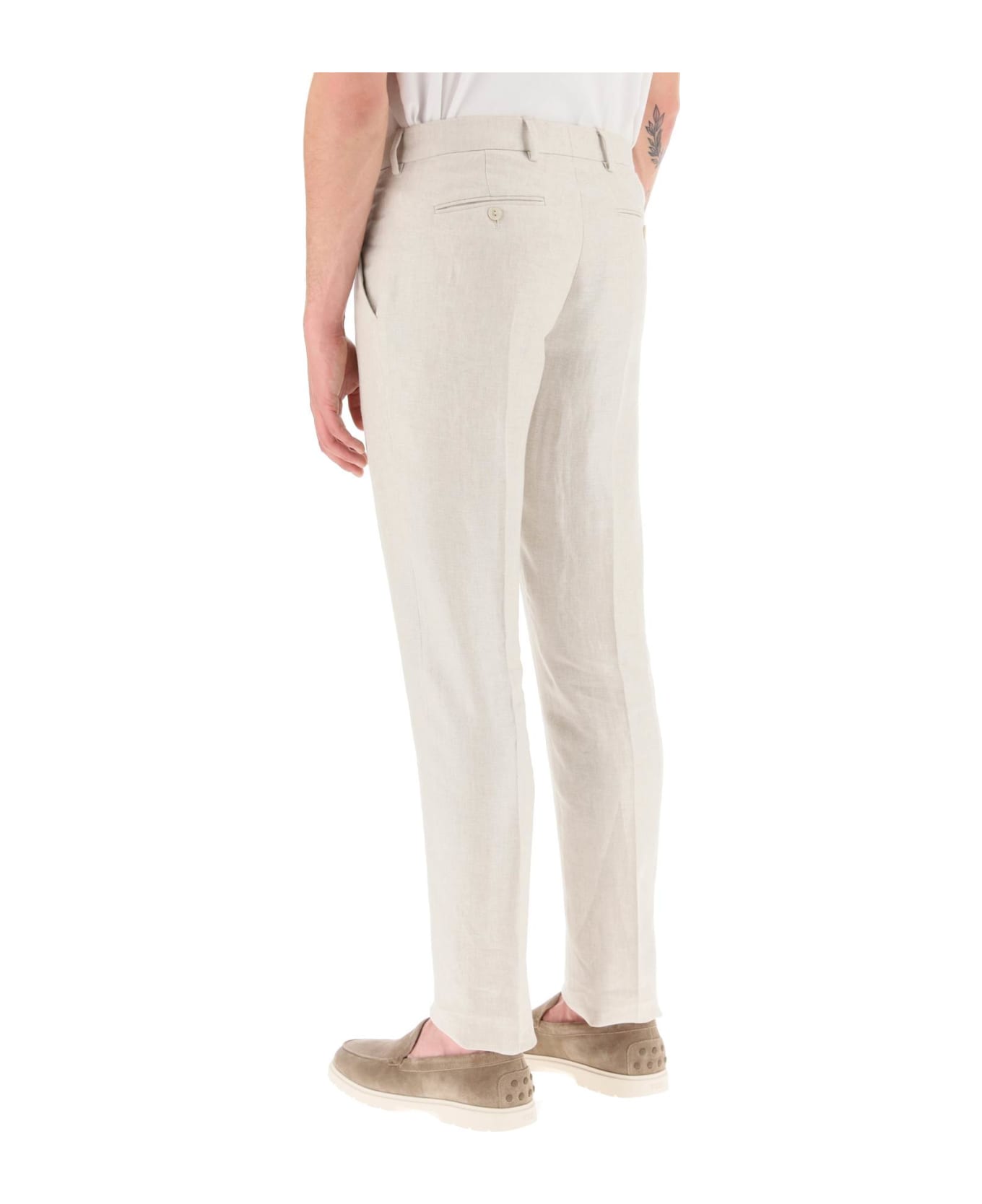 Agnona Five-pocket Linen Pants - SAND (Beige)