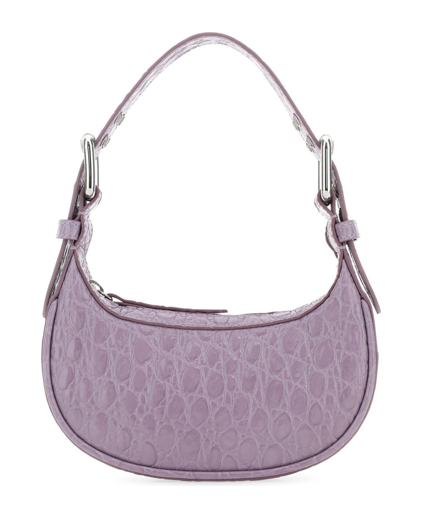 BY FAR Lilac Leather Mini Soho Handbag - Viola