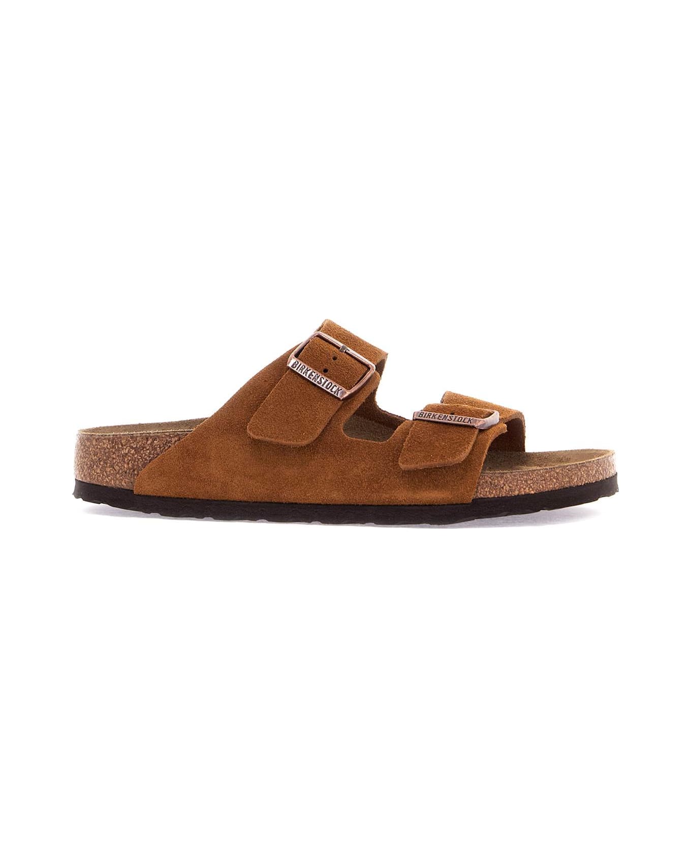 Birkenstock Arizona Slides Narrow Fit - Leather Brown