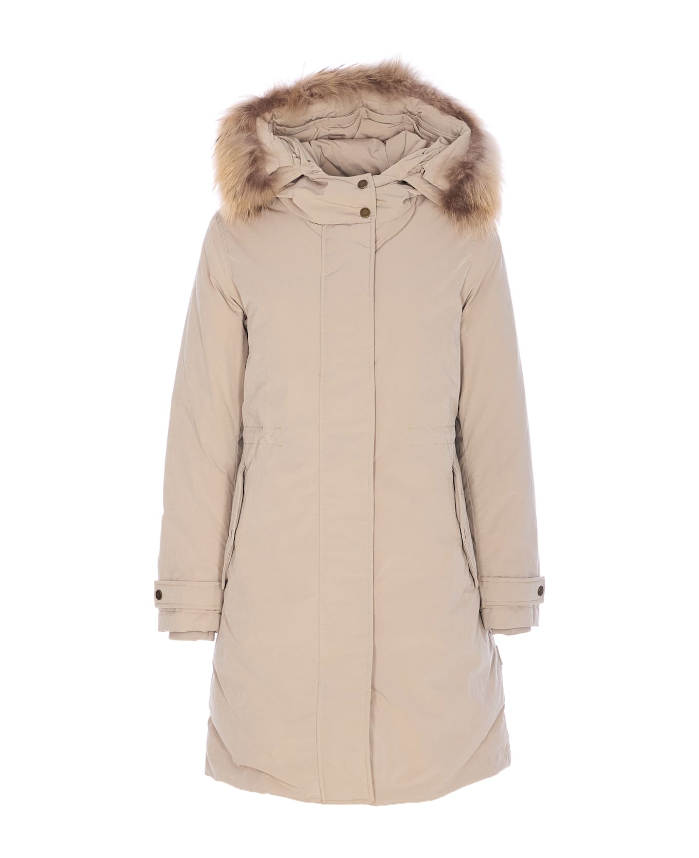 Woolrich Grace Fur Parka - Beige