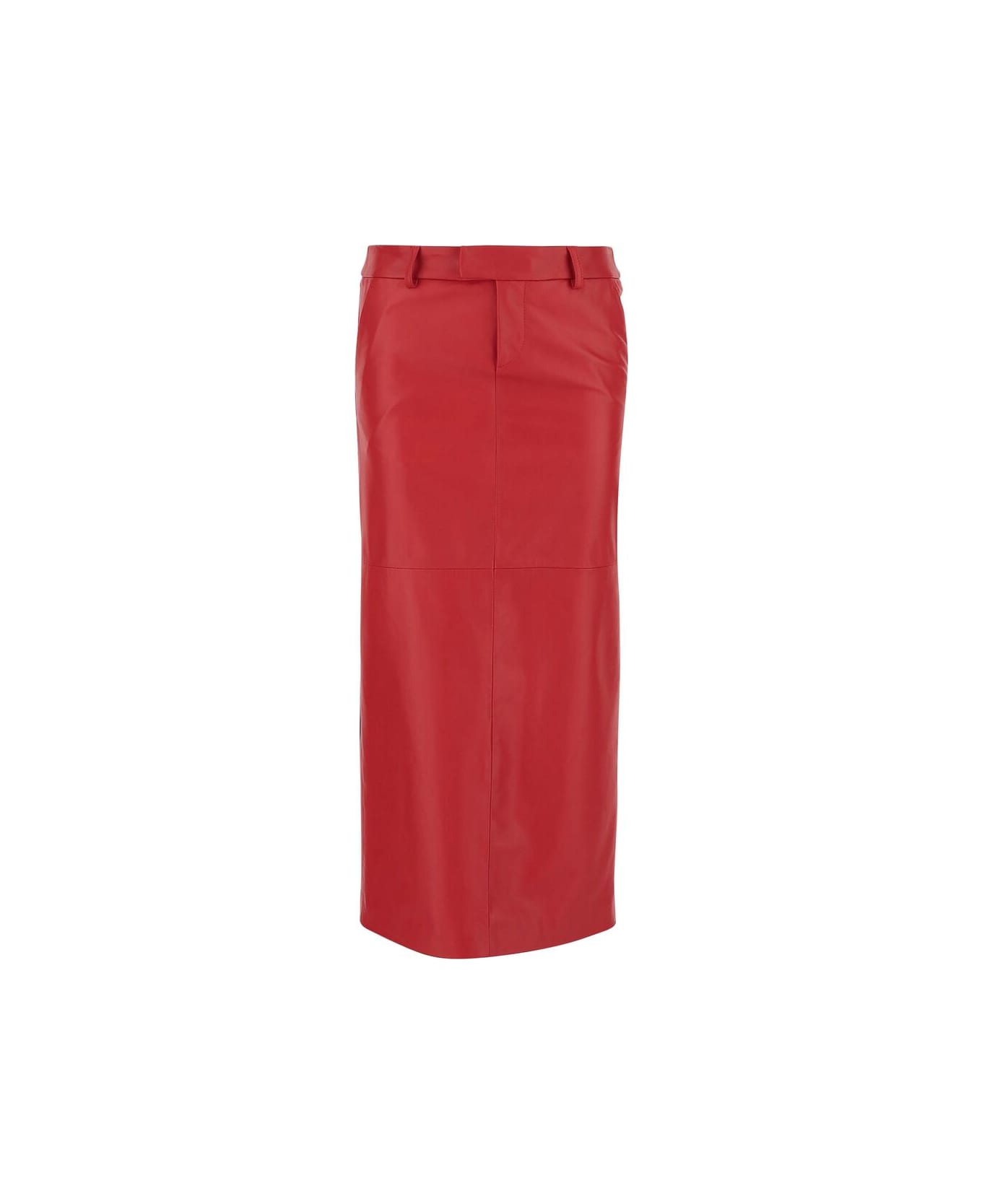 Armarium Leather Skirt - RED