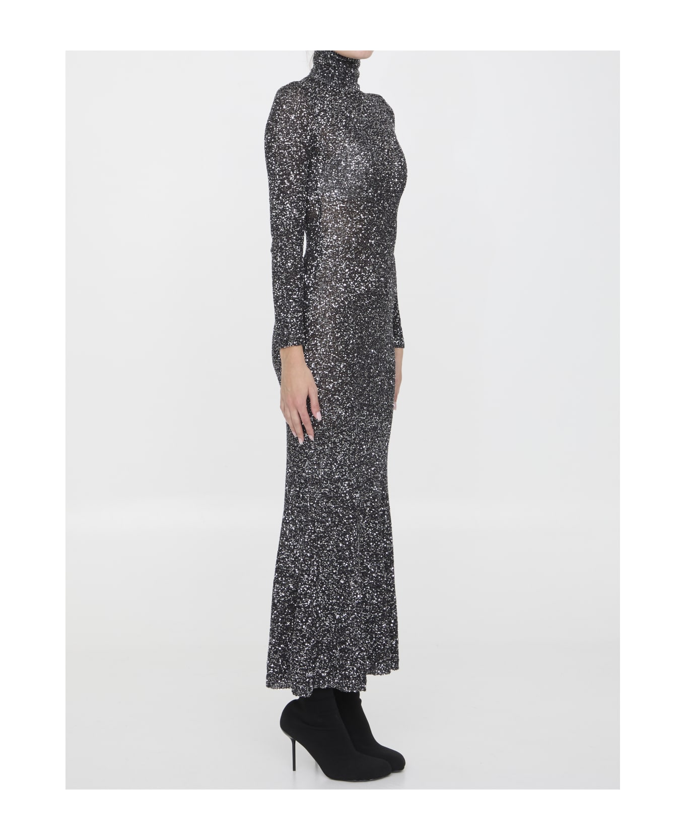 Balenciaga Sequin Maxi Dress - BLACK
