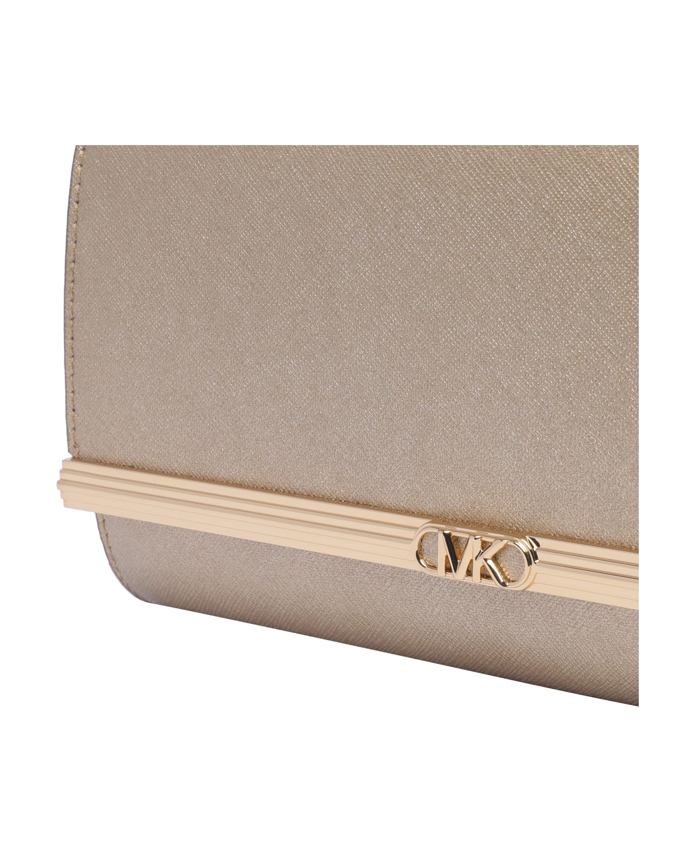 MICHAEL Michael Kors Mona Clutch - Pale Gold