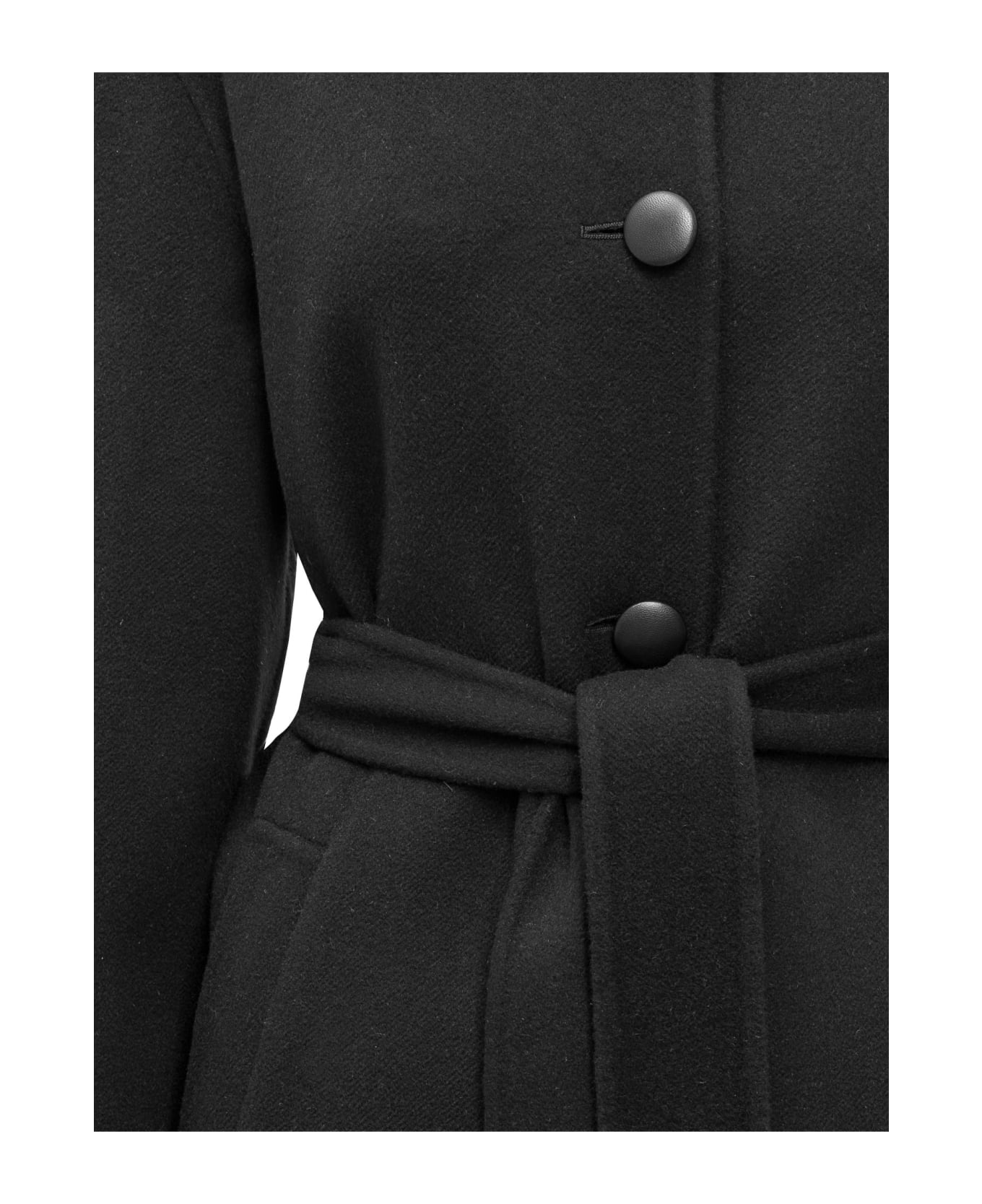Marni Virgin Wool And Cashmere Coat - BLACK