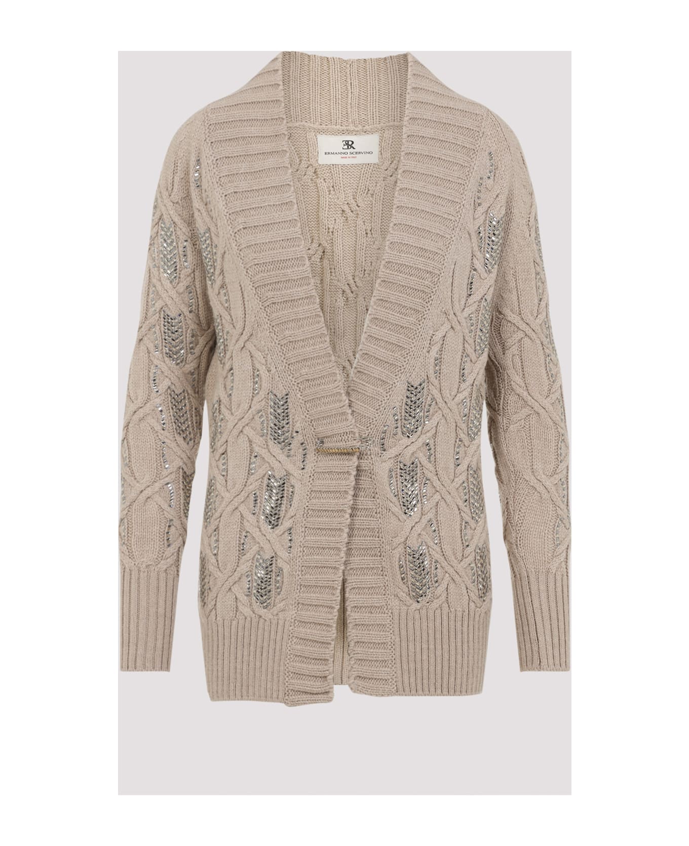 Ermanno Scervino Virgin Wool Cardigan - Rose Dust カーディガン