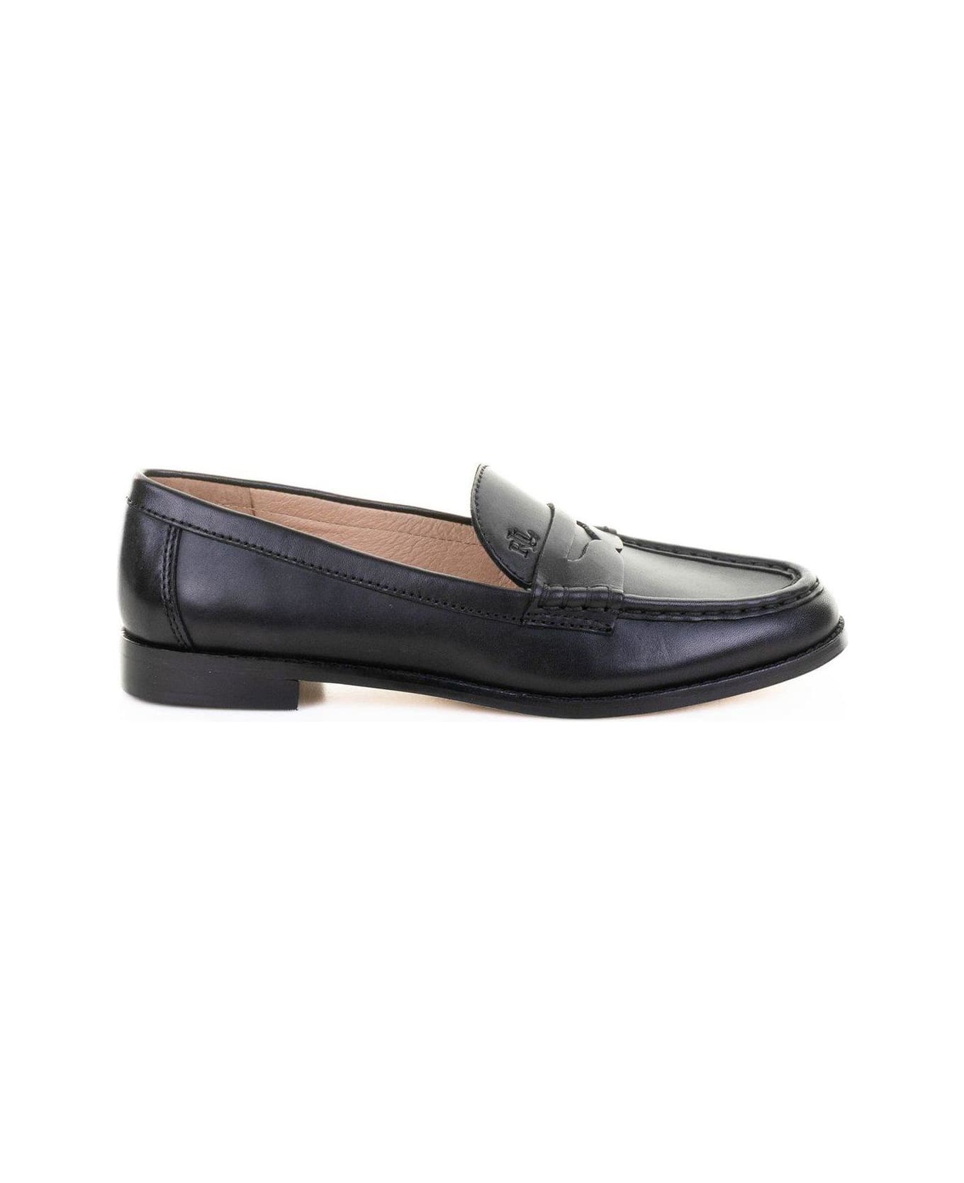 Ralph Lauren Wynnie Slip-on Flats Loafers - Black