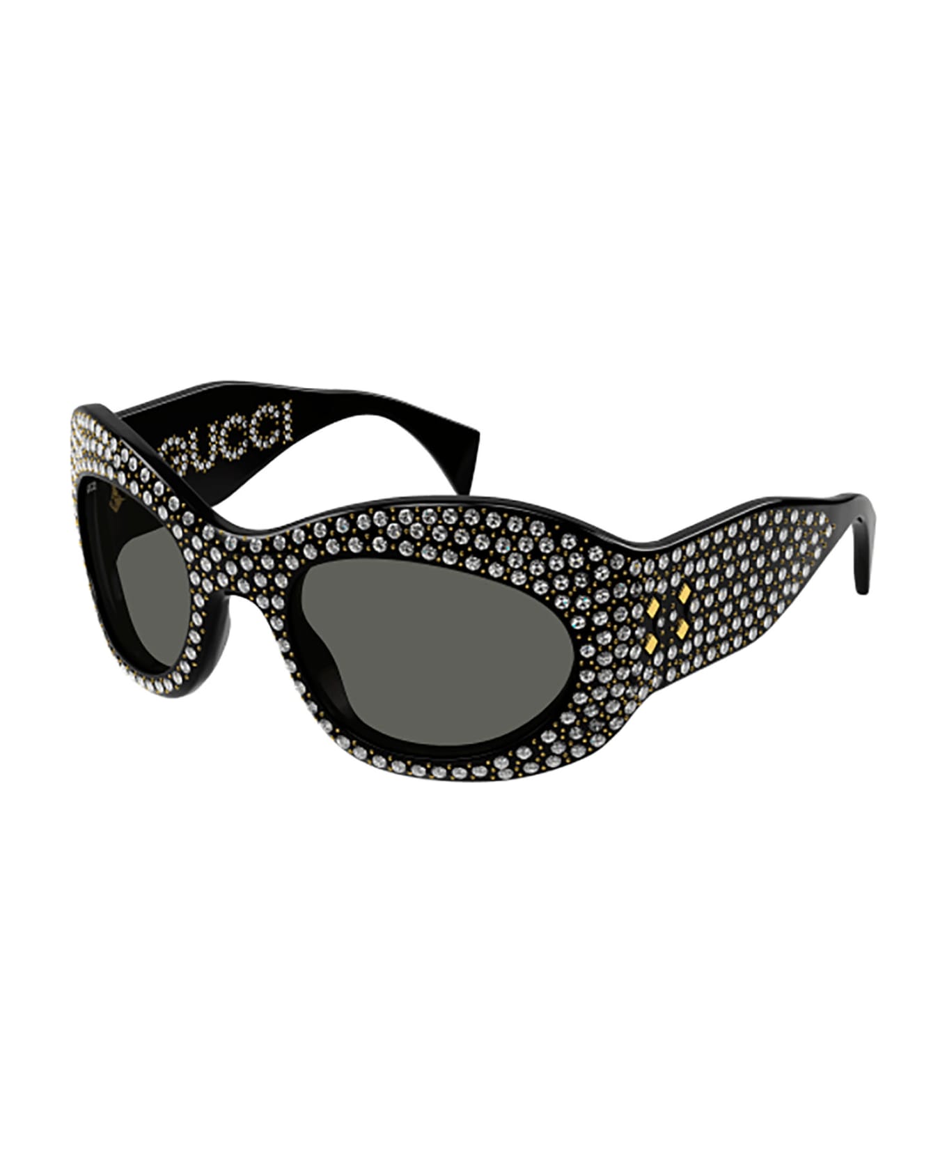 Gucci Eyewear GG1463S Sunglasses - Black Black Grey サングラス