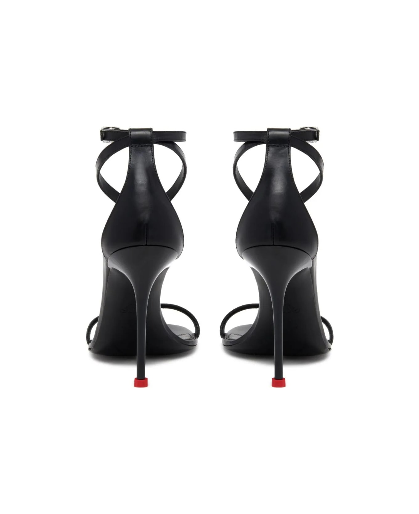 Alexander McQueen Harness Sandals In Black - Black サンダル